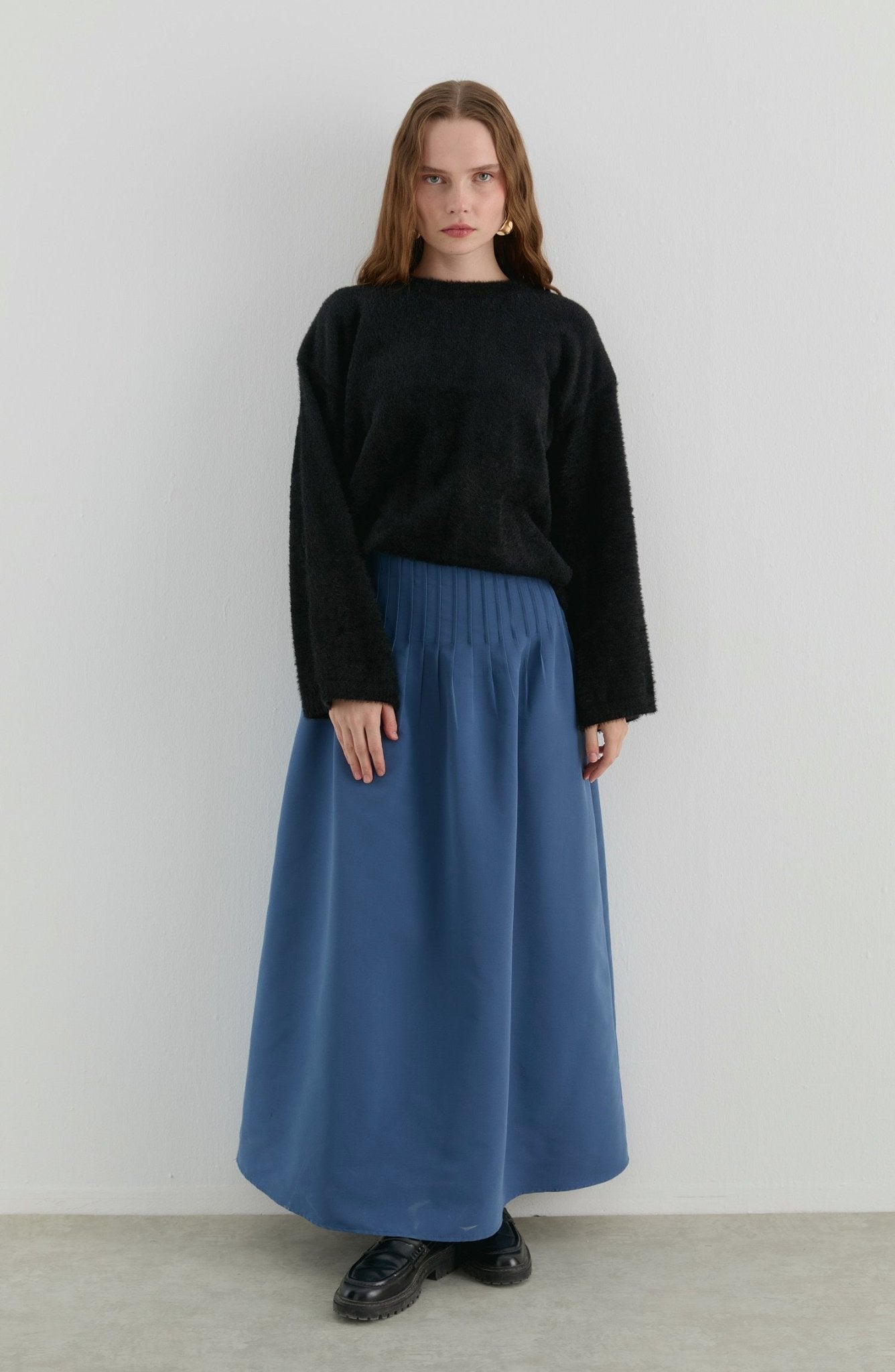 Basic Yumoş Siyah Triko Kazak - Fatma Atasoy