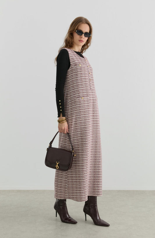 Blazer Bordo Tüvit Jile - Fatma Atasoy