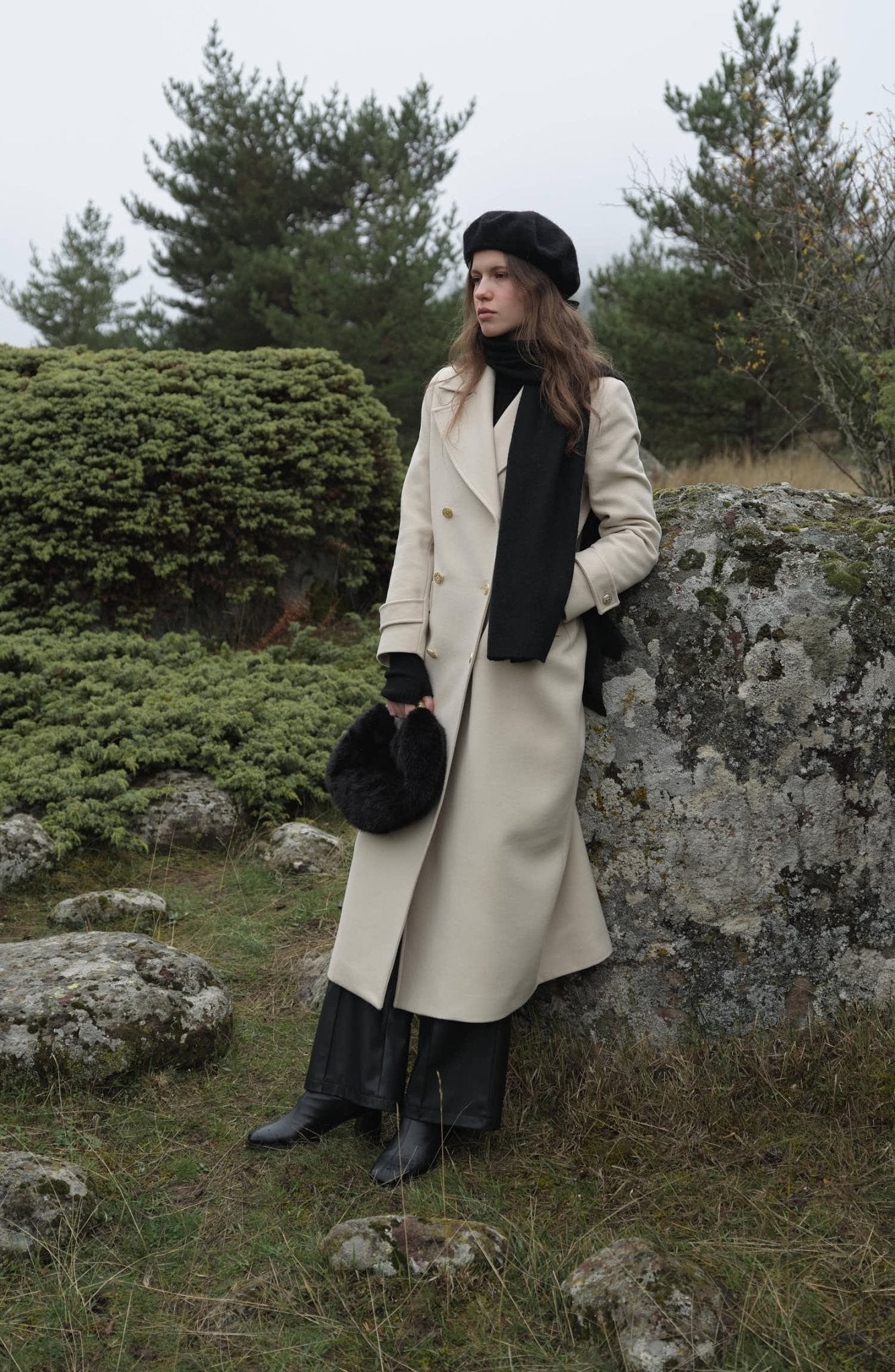 Blazer Maksi Bej Kaşmir Kaban - Fatma Atasoy