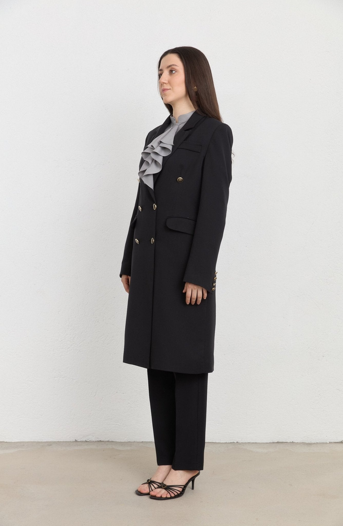 Blazer Siyah Tek Ceket - Fatma Atasoy