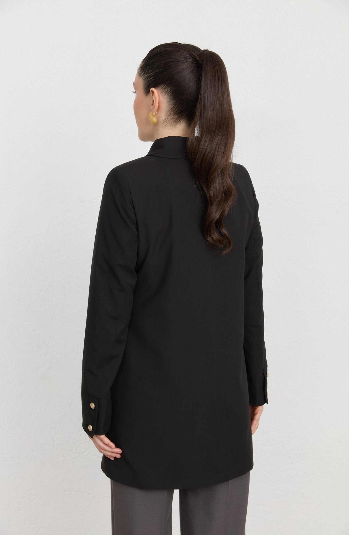 Blazer Siyah Trenç Ceket - Fatma Atasoy