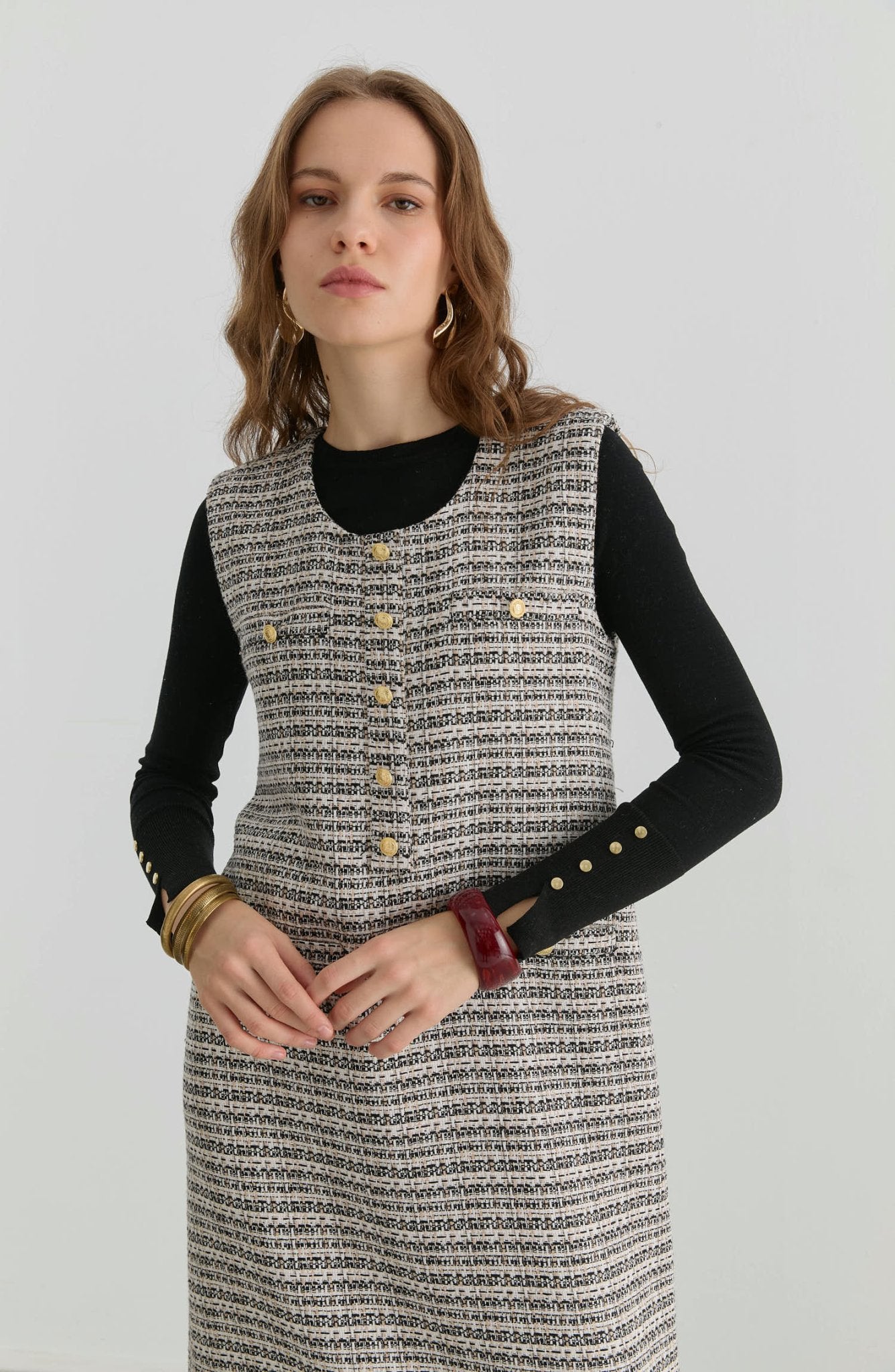 Blazer Siyah Tüvit Jile - Fatma Atasoy