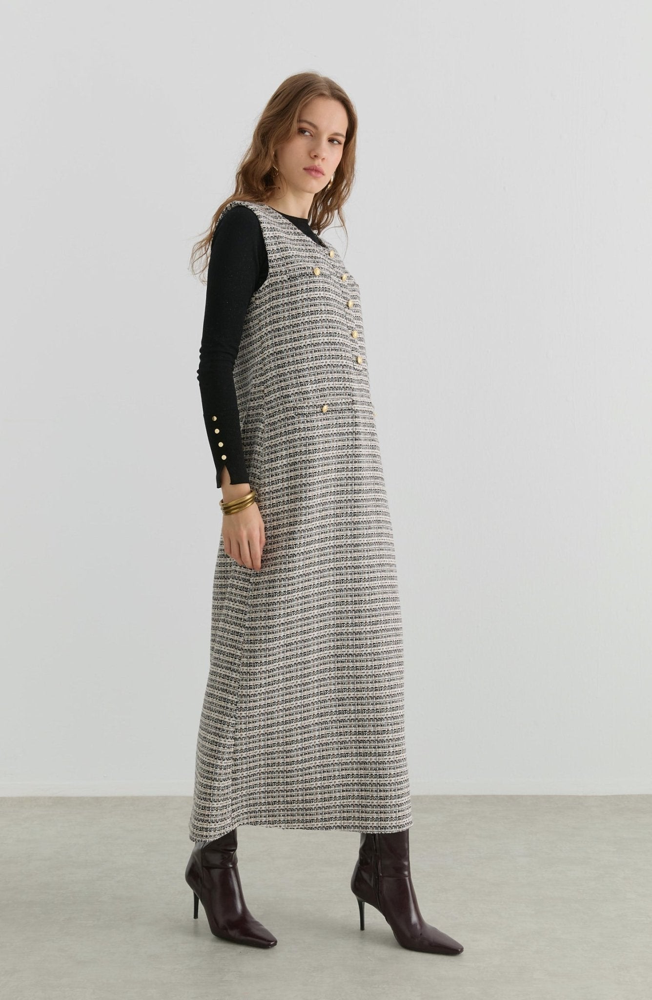 Blazer Siyah Tüvit Jile - Fatma Atasoy