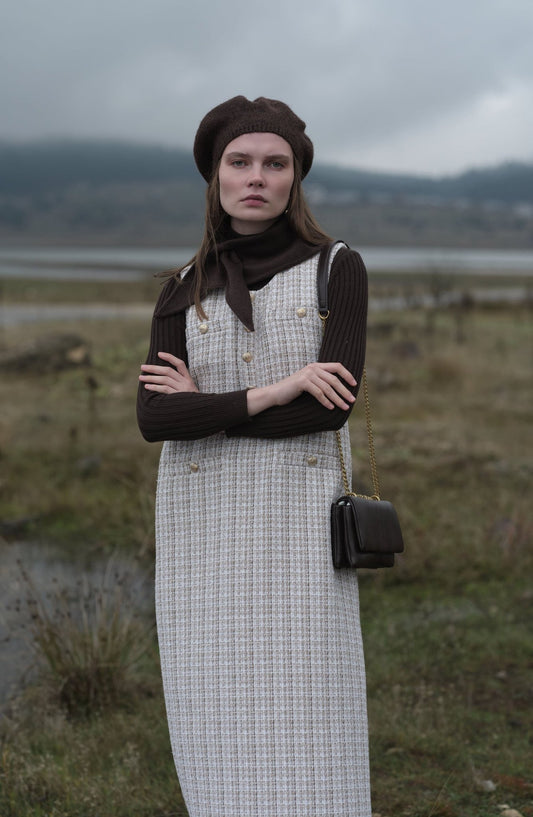 Blazer Sütlü Kahve Tüvit Jile - Fatma Atasoy