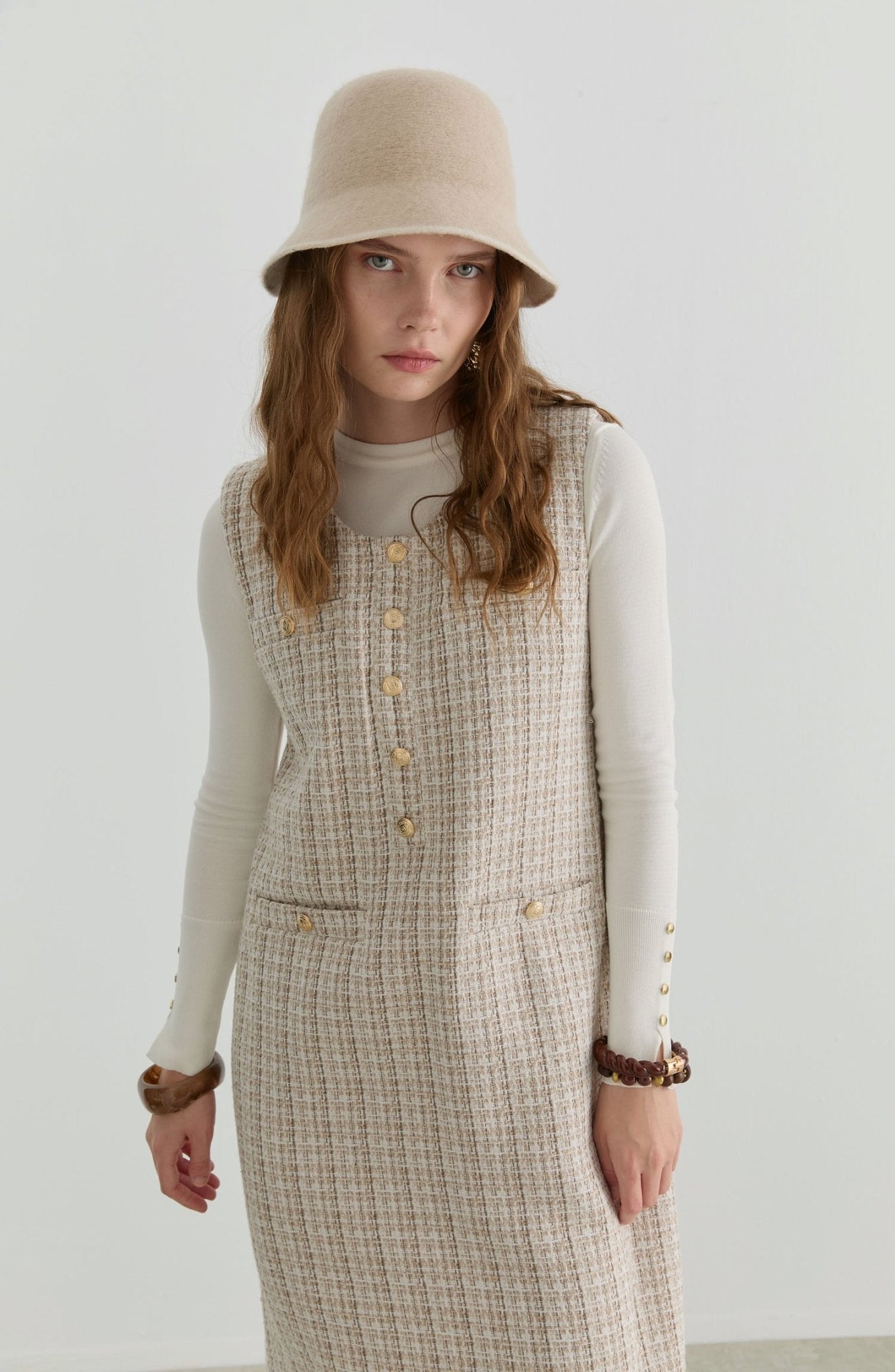 Blazer Sütlü Kahve Tüvit Jile - Fatma Atasoy