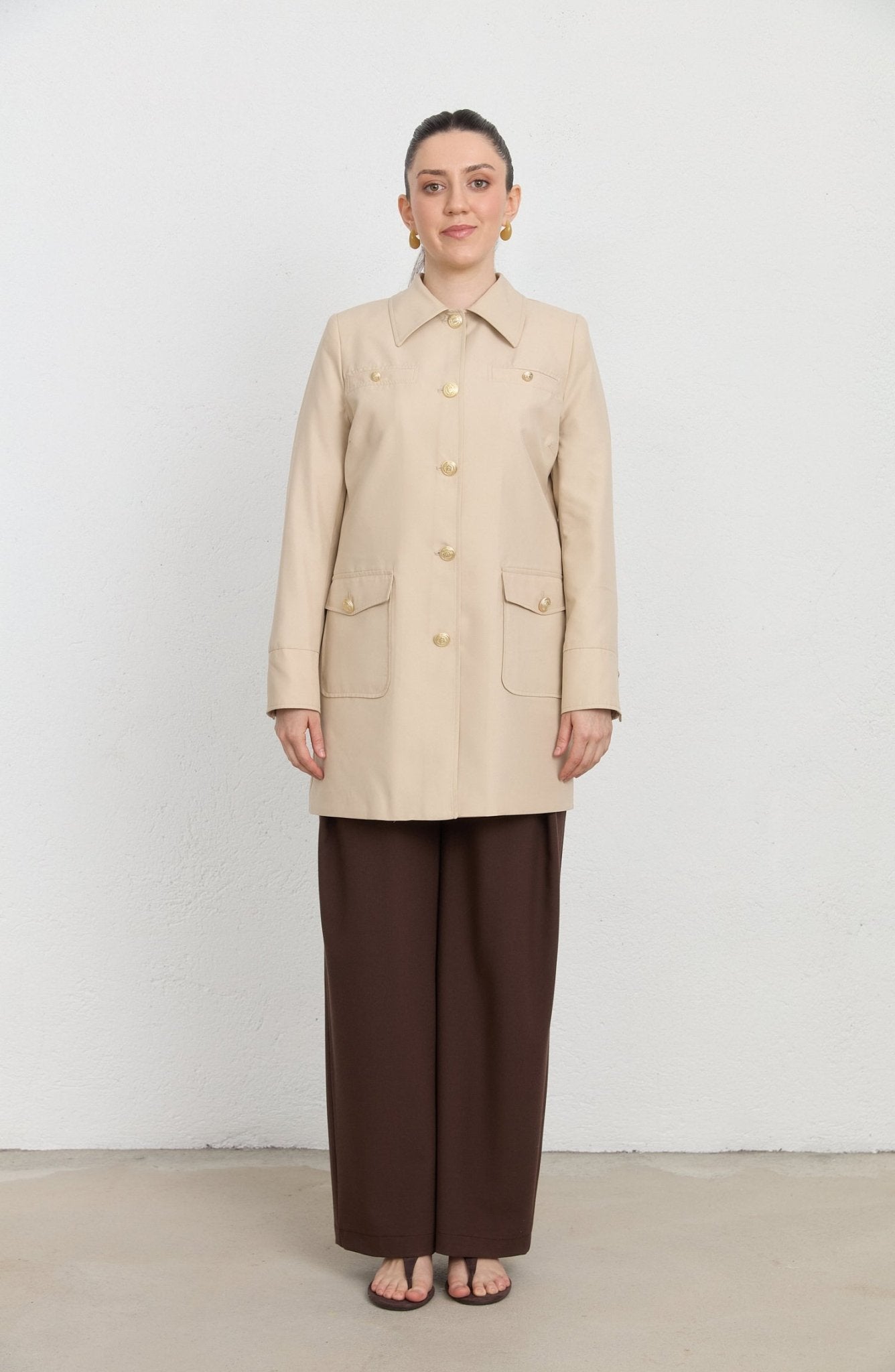 Blazer Taş Trenç Ceket - Fatma Atasoy