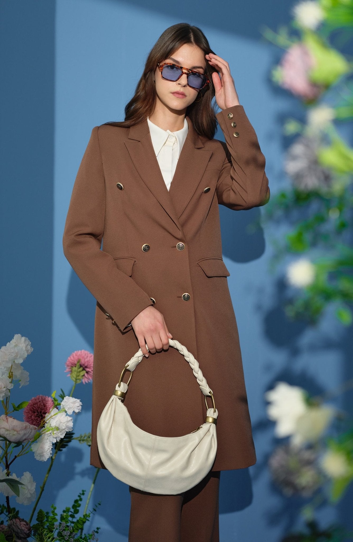 Blazer Tek Ceket Çikolata Kahve - Fatma Atasoy
