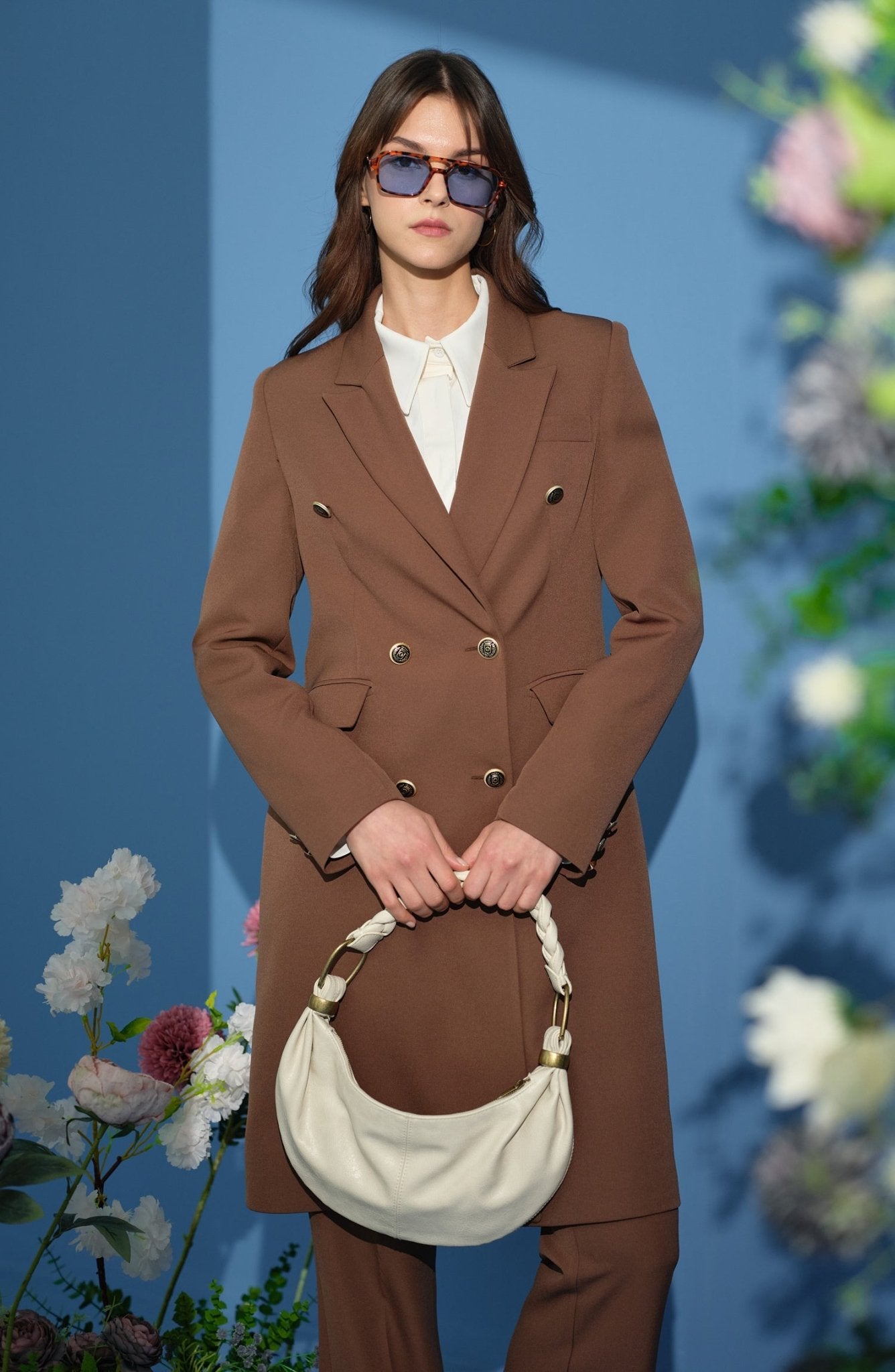 Blazer Tek Ceket Çikolata Kahve - Fatma Atasoy