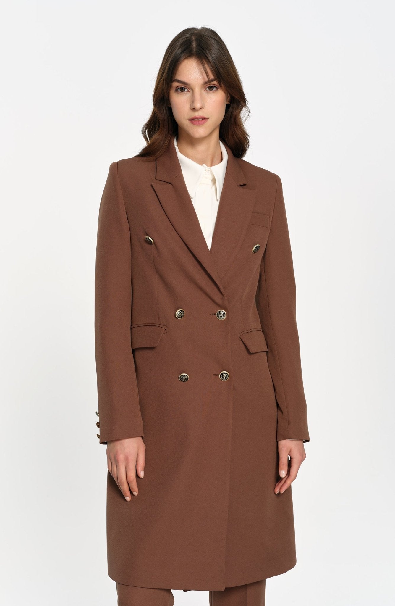 Blazer Tek Ceket Çikolata Kahve - Fatma Atasoy
