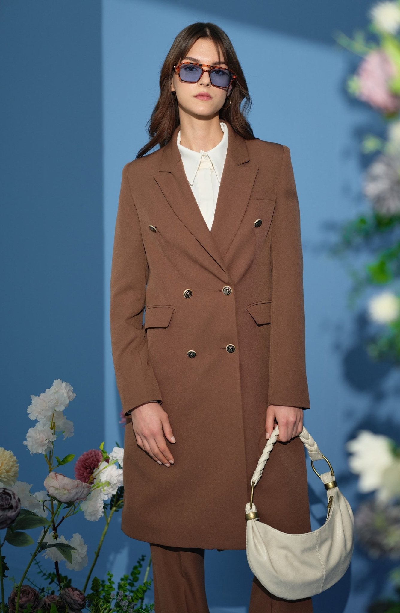 Blazer Tek Ceket Çikolata Kahve - Fatma Atasoy