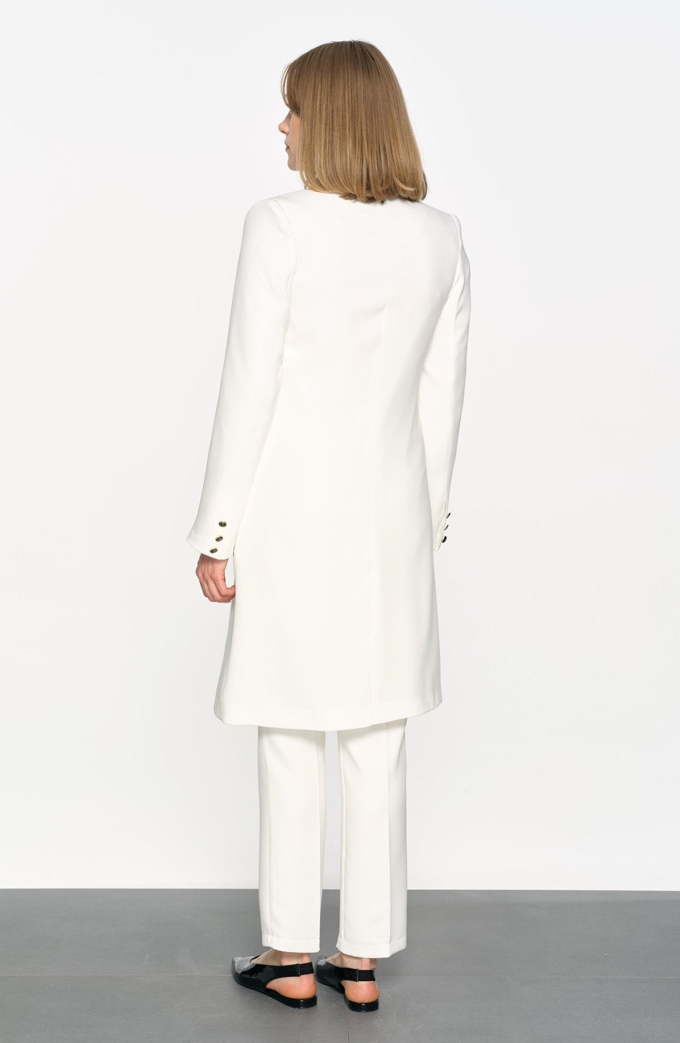 Blazer Tek Ceket Ekru - Fatma Atasoy