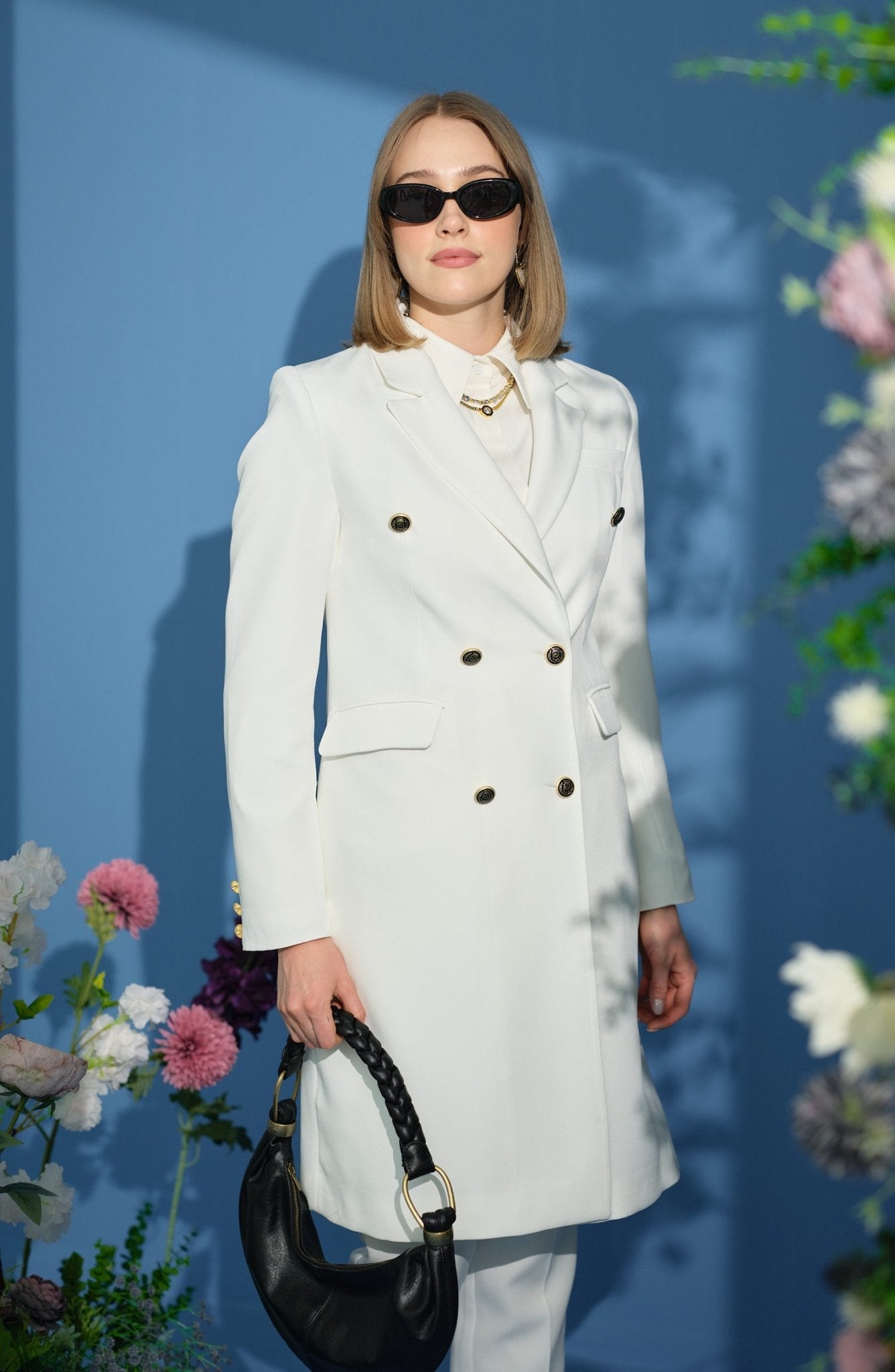 Blazer Tek Ceket Ekru - Fatma Atasoy