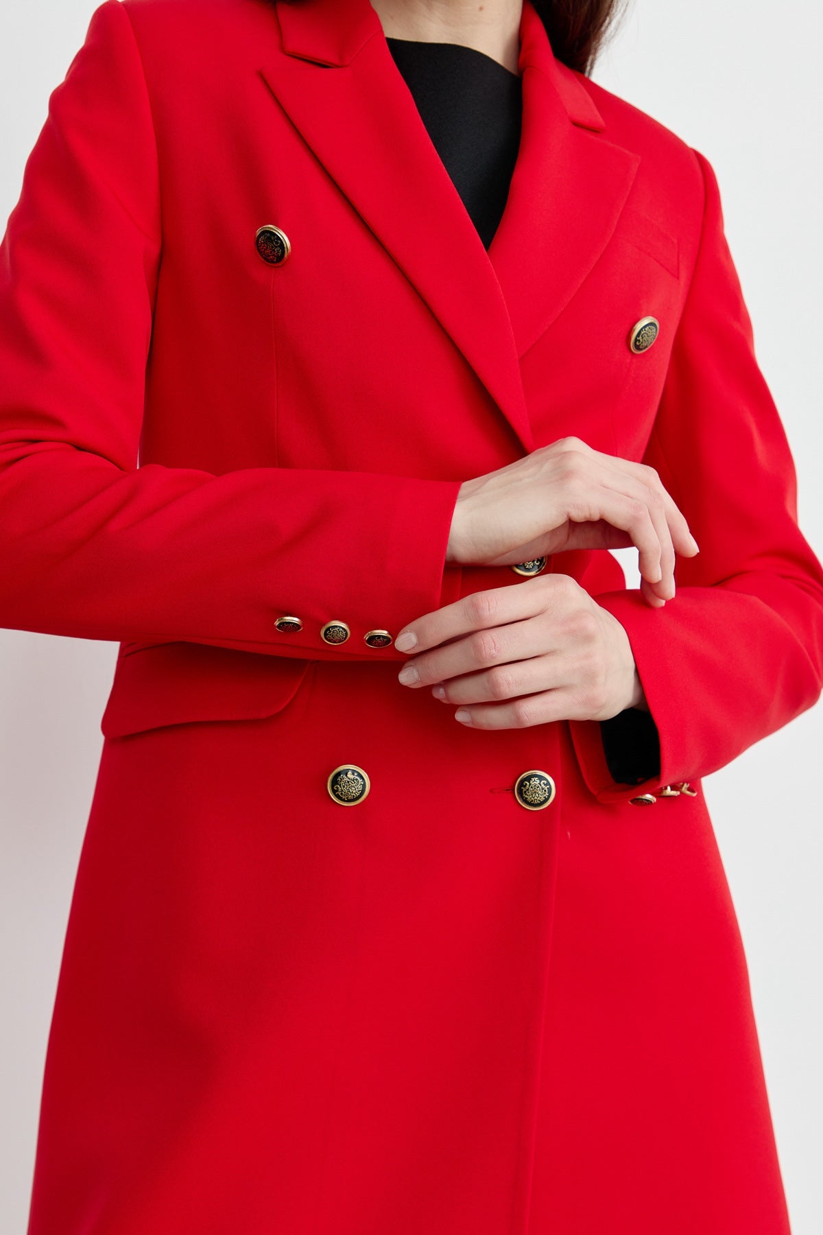 Blazer Tek Ceket Kırmızı - Fatma Atasoy