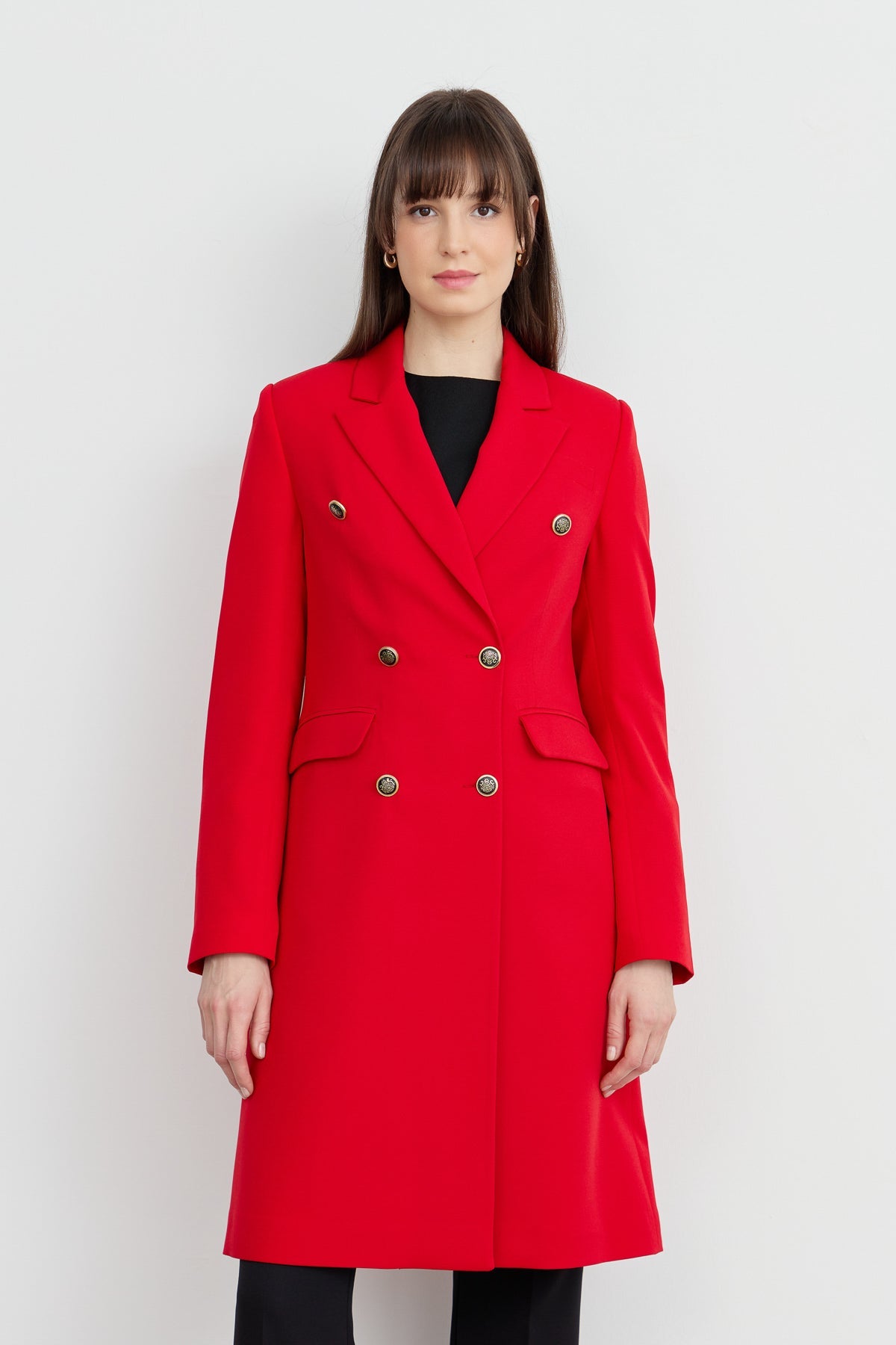 Blazer Tek Ceket Kırmızı - Fatma Atasoy