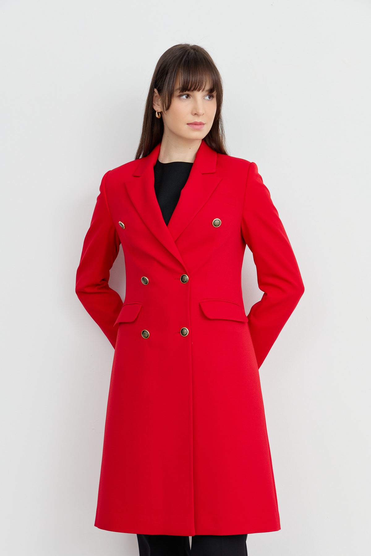 Blazer Tek Ceket Kırmızı - Fatma Atasoy