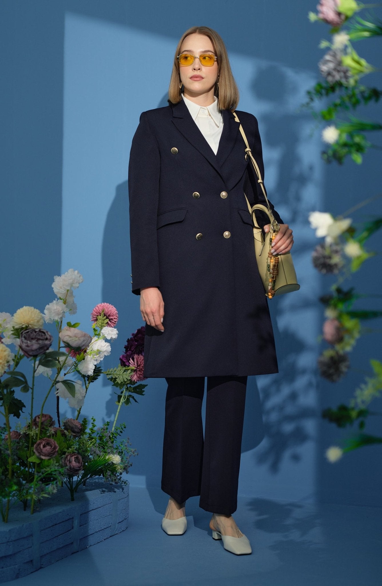 Blazer Tek Ceket Lacivert - Fatma Atasoy