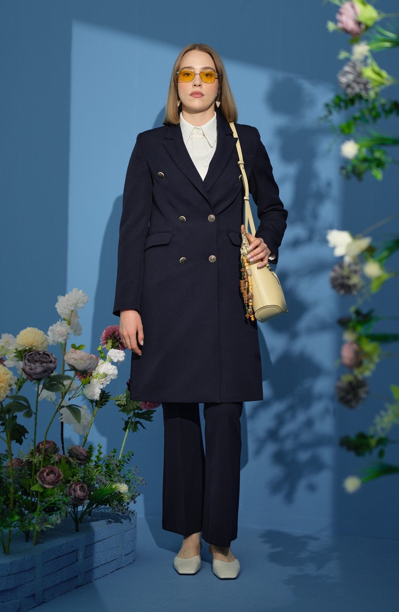 Blazer Tek Ceket Lacivert - Fatma Atasoy