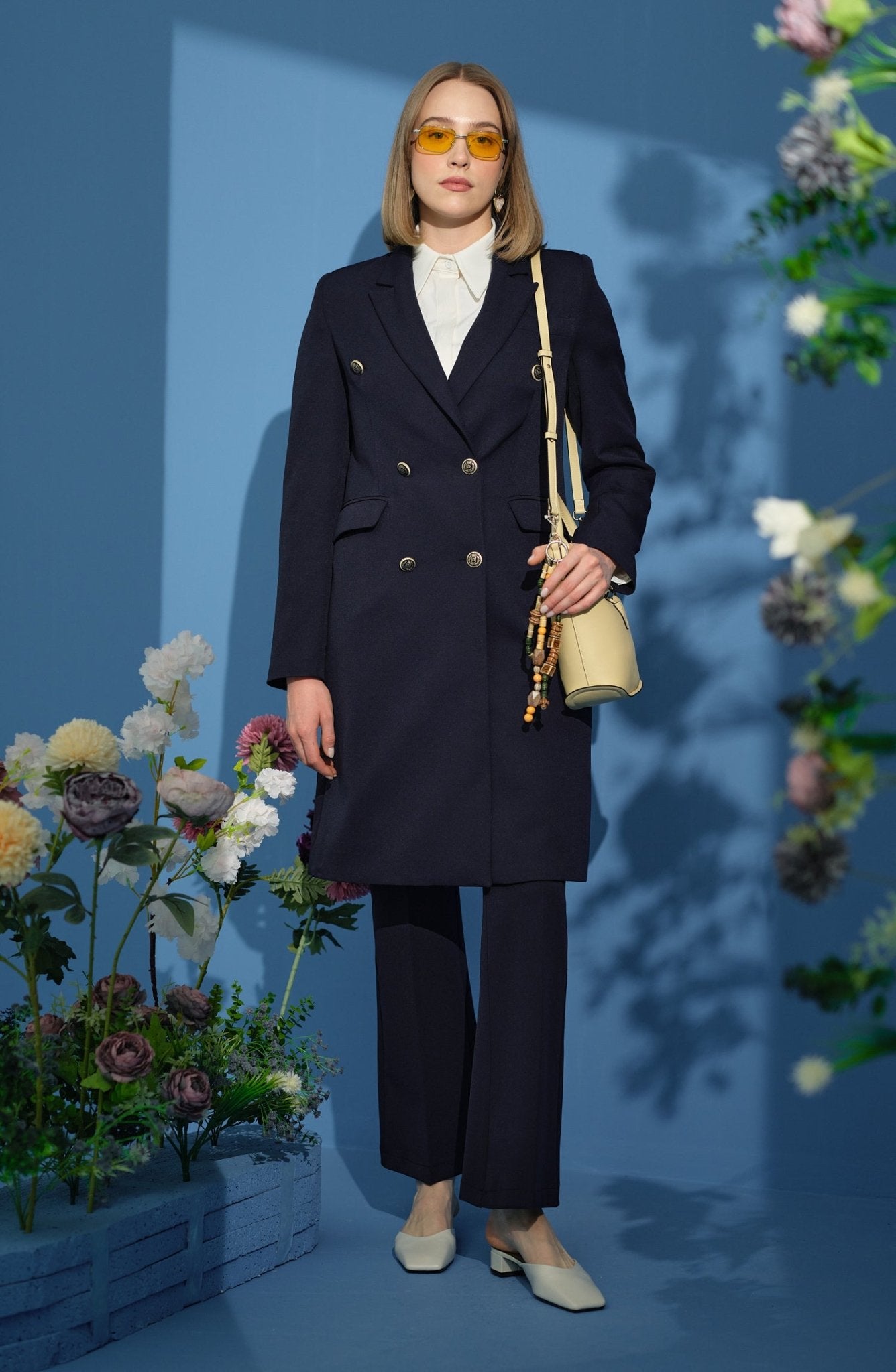 Blazer Tek Ceket Lacivert - Fatma Atasoy