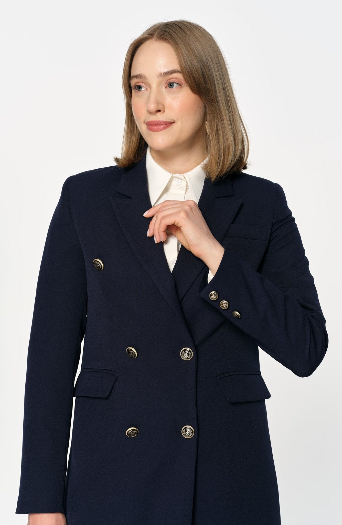 Blazer Tek Ceket Lacivert - Fatma Atasoy