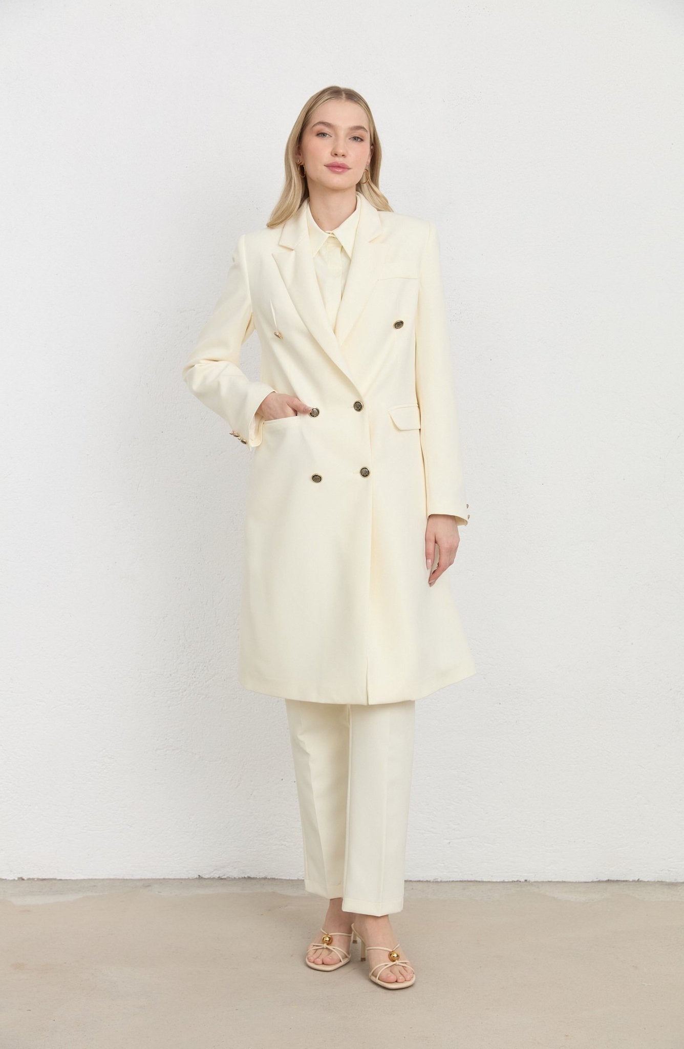 Blazer Vanilya Tek Ceket - Fatma Atasoy