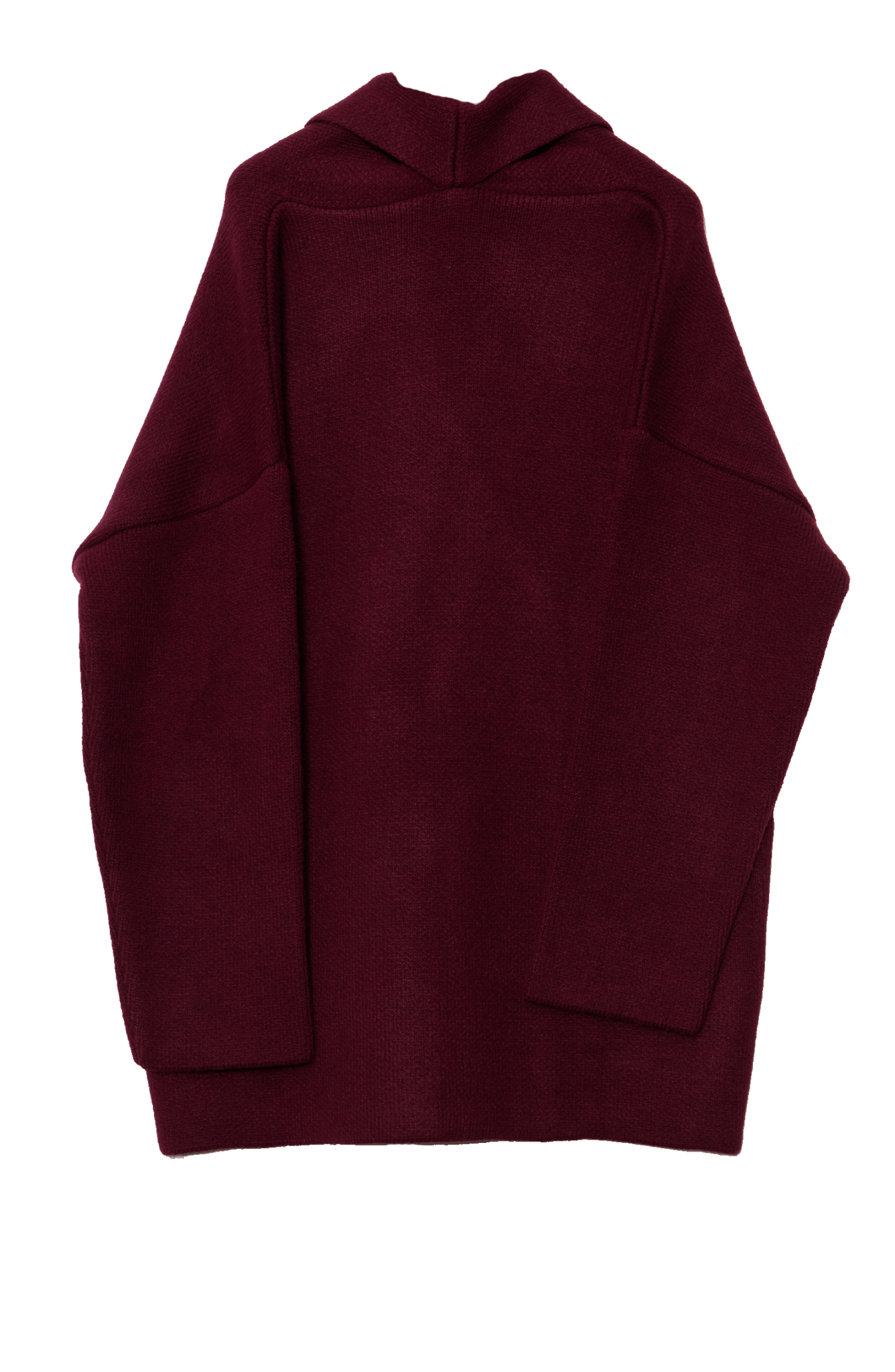 Çelik Örme Blazer Bordo Triko Ceket - Fatma Atasoy