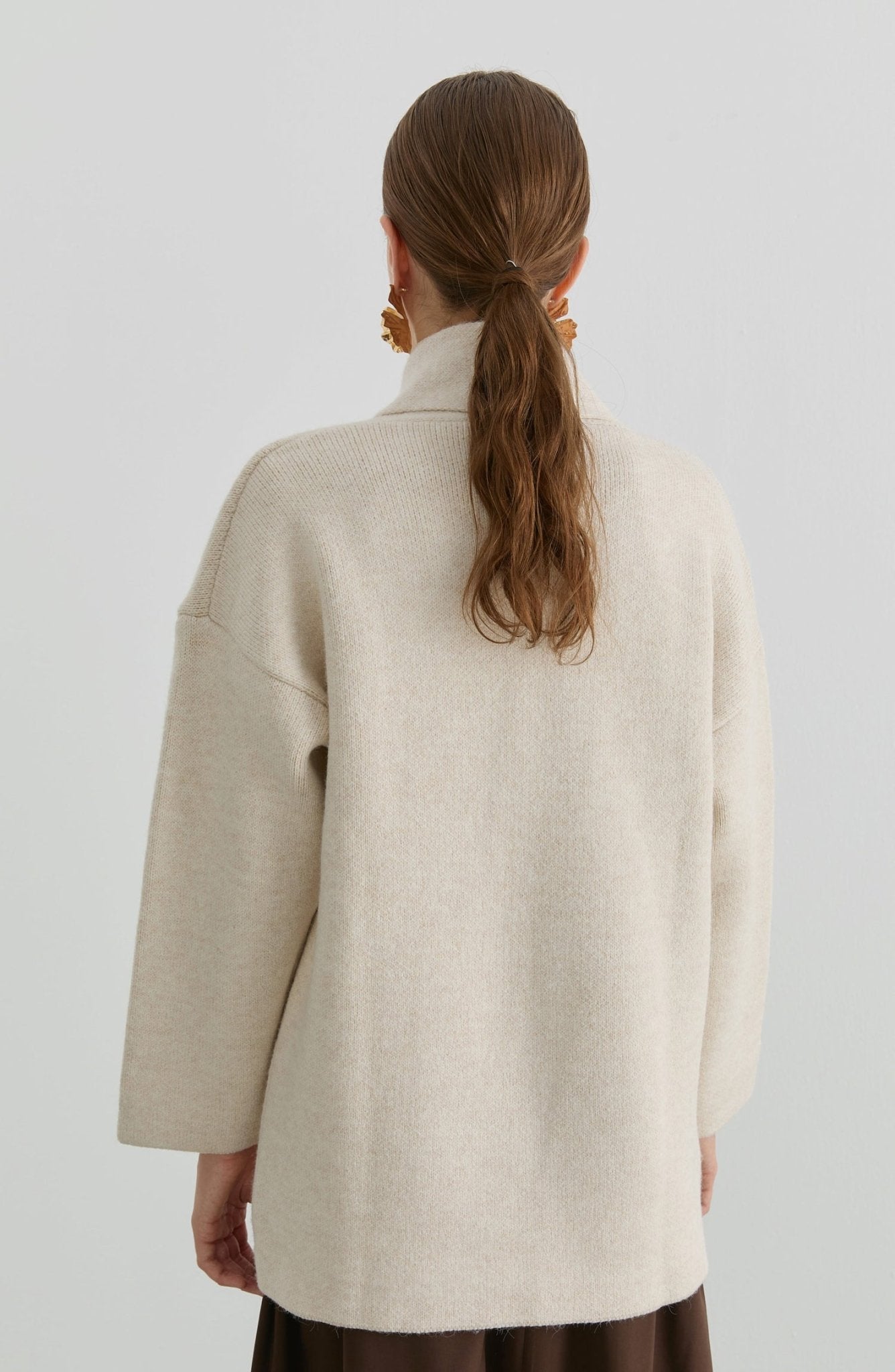 Çelik Örme Blazer Taş Triko Ceket - Fatma Atasoy