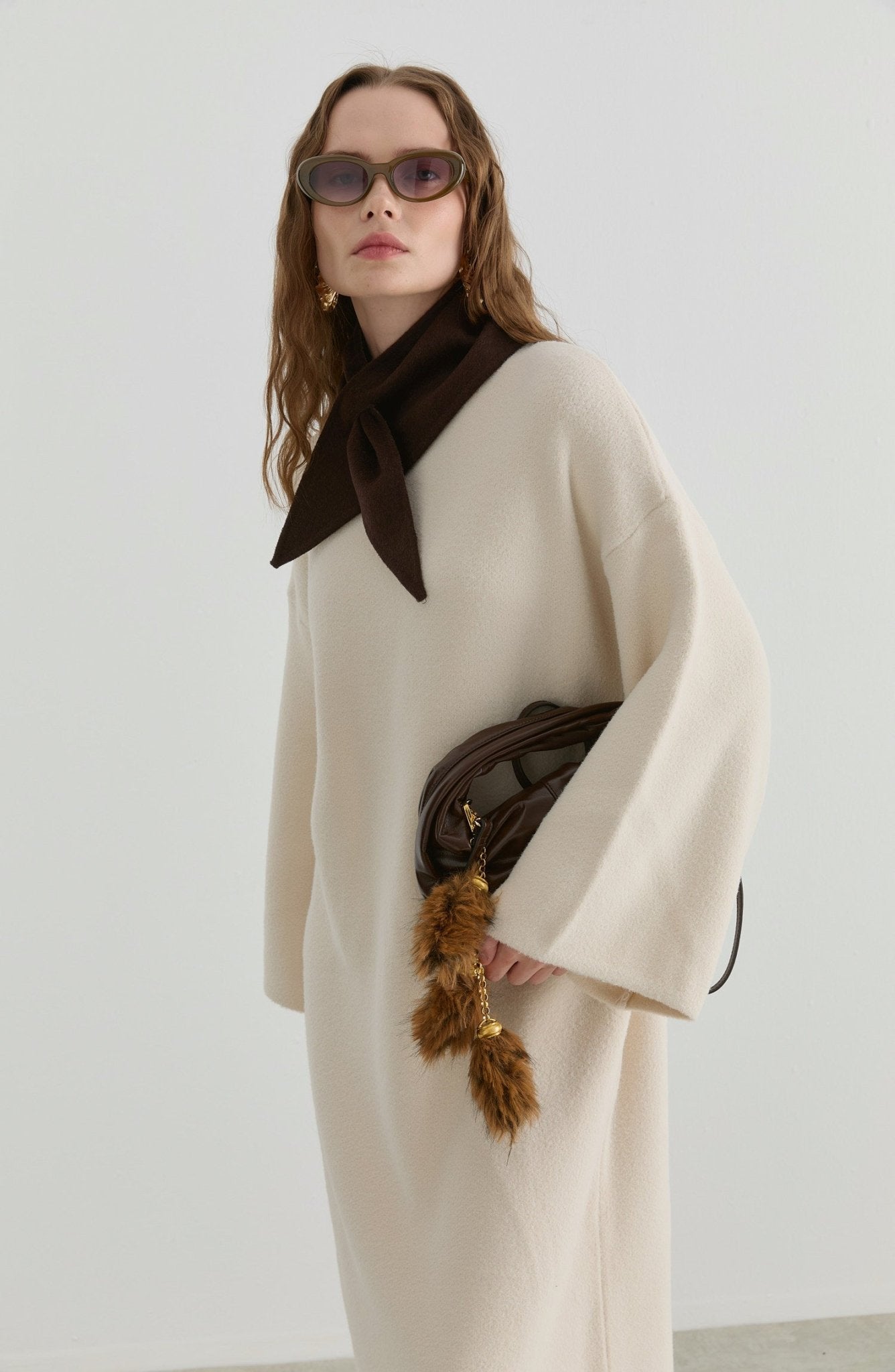 Çelik Örme Pufik Taş Triko Elbise - Fatma Atasoy