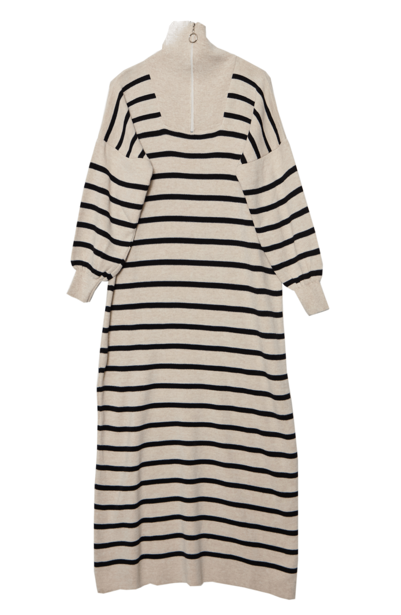 Çizgili Taş Triko Elbise - Fatma Atasoy