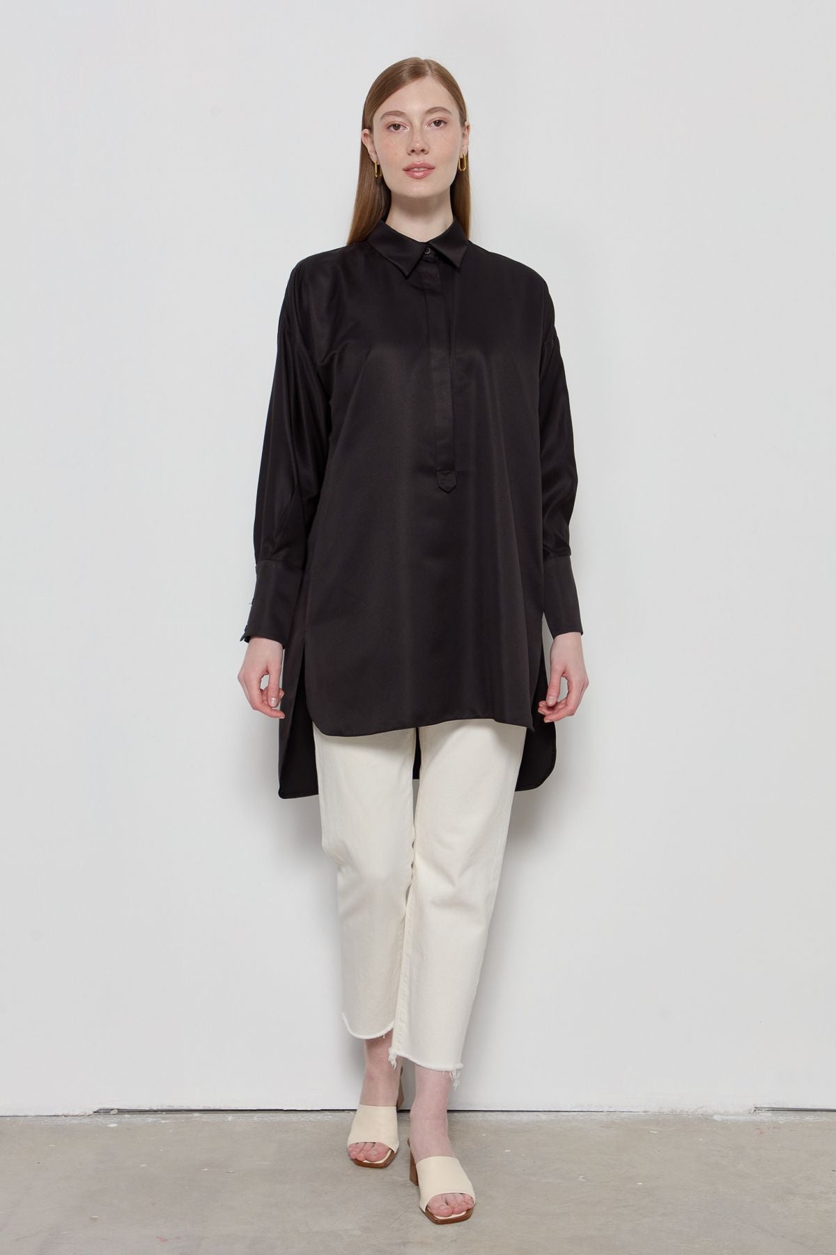 Dad Gömlek Siyah - Fatma Atasoy