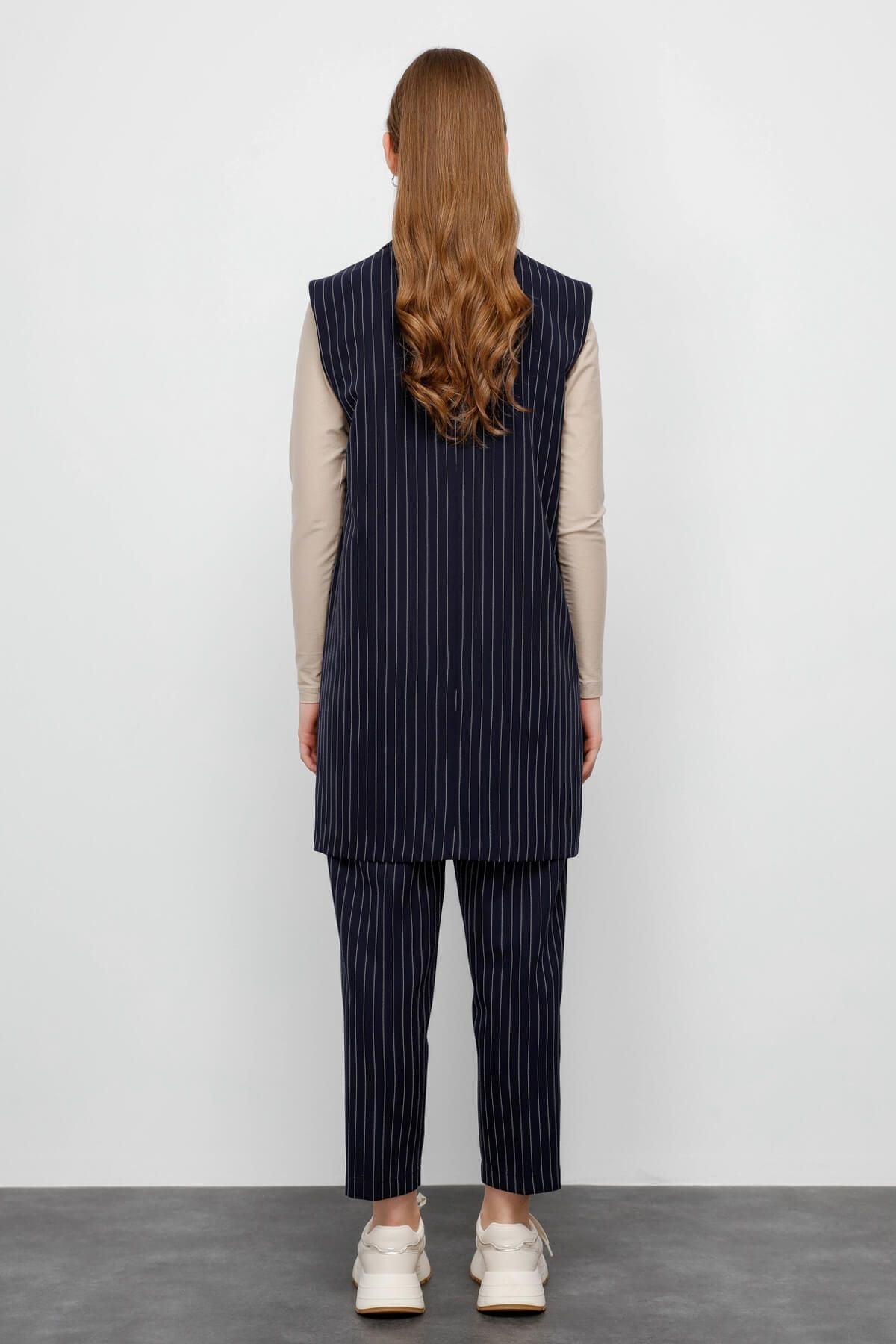 Dad Yelek Lacivert - Fatma Atasoy