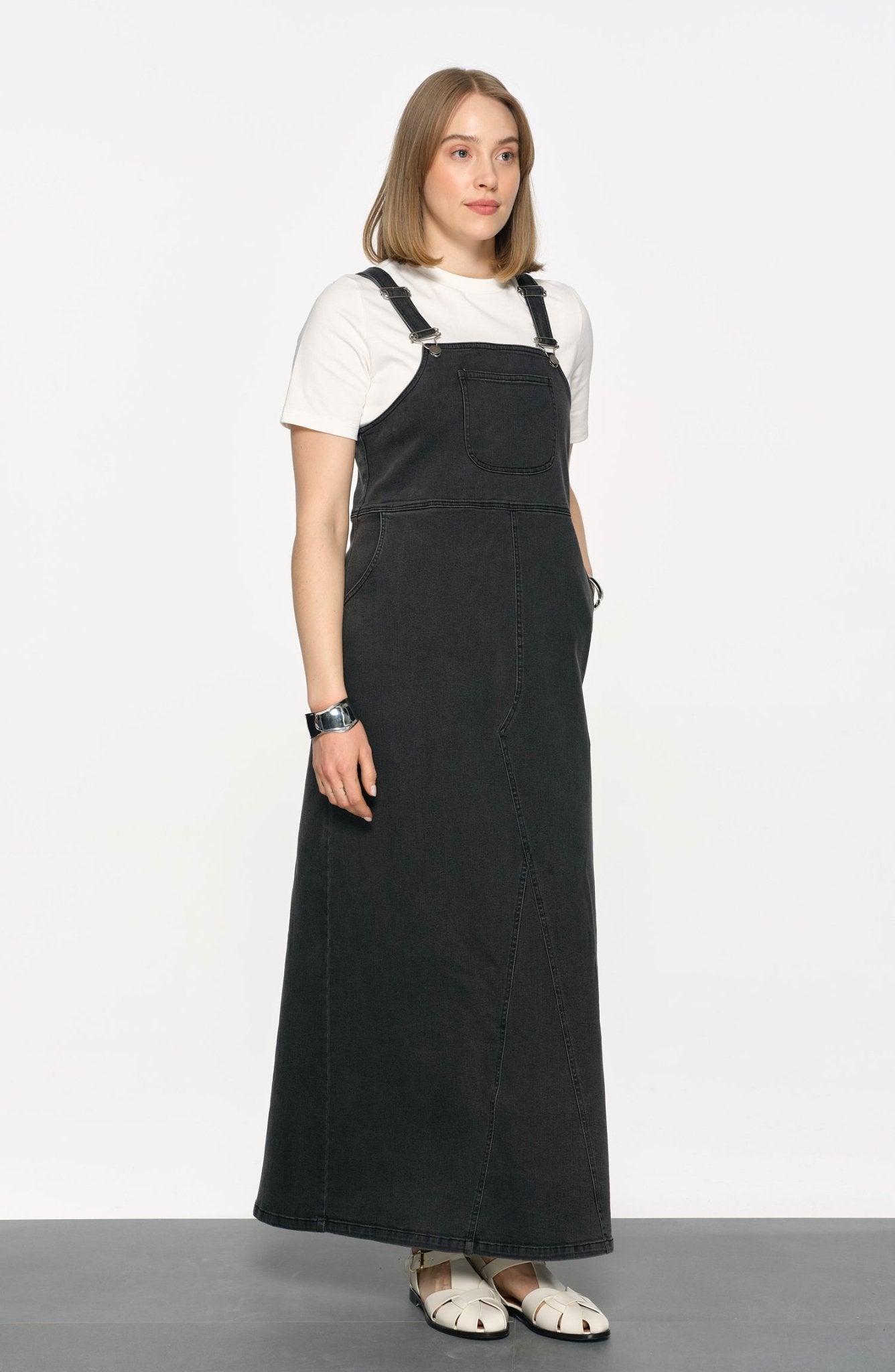 Denim Gri Salopet - Fatma Atasoy
