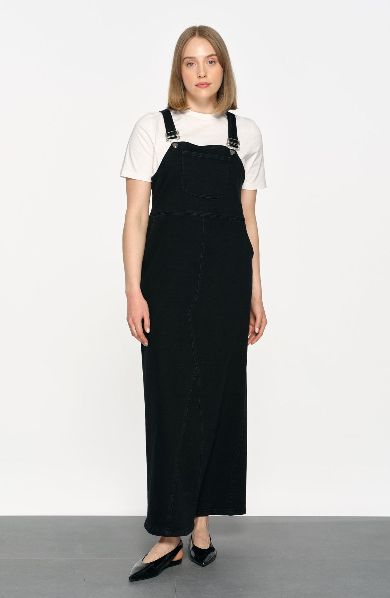 Denim Siyah Salopet - Fatma Atasoy