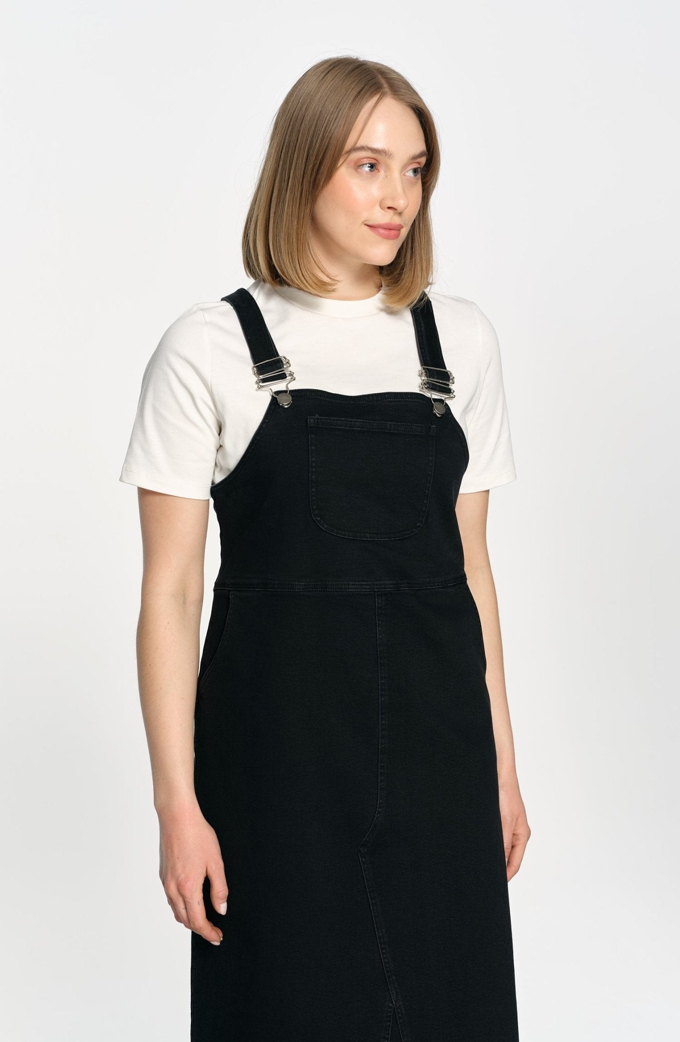 Denim Siyah Salopet - Fatma Atasoy