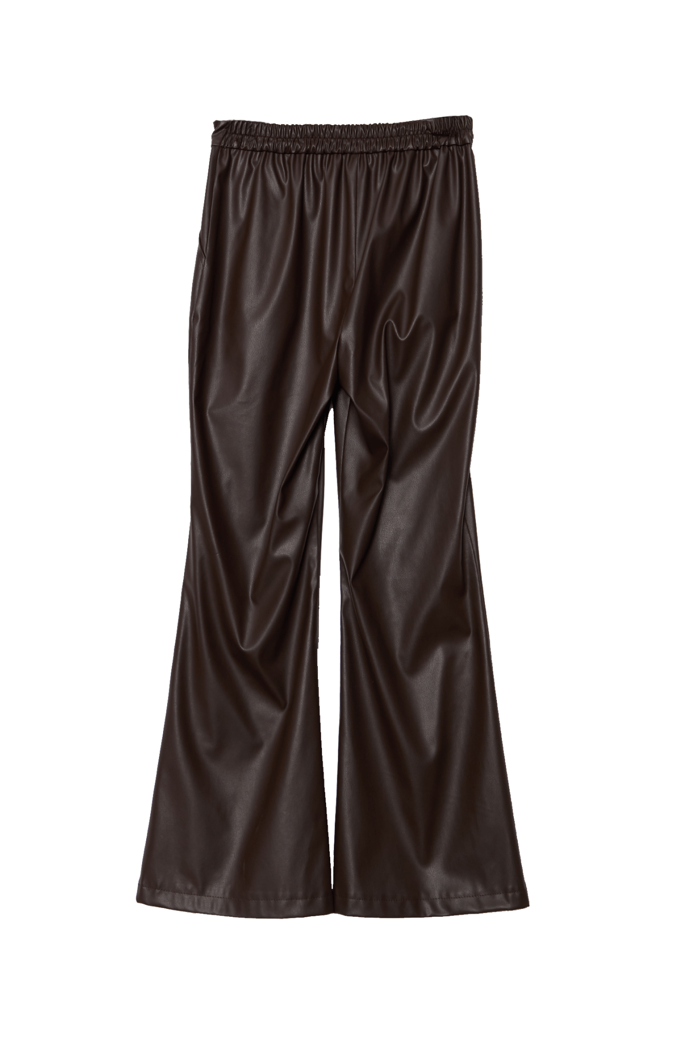 Deri Acı Kahve İspanyol Paça Pantolon - Fatma Atasoy