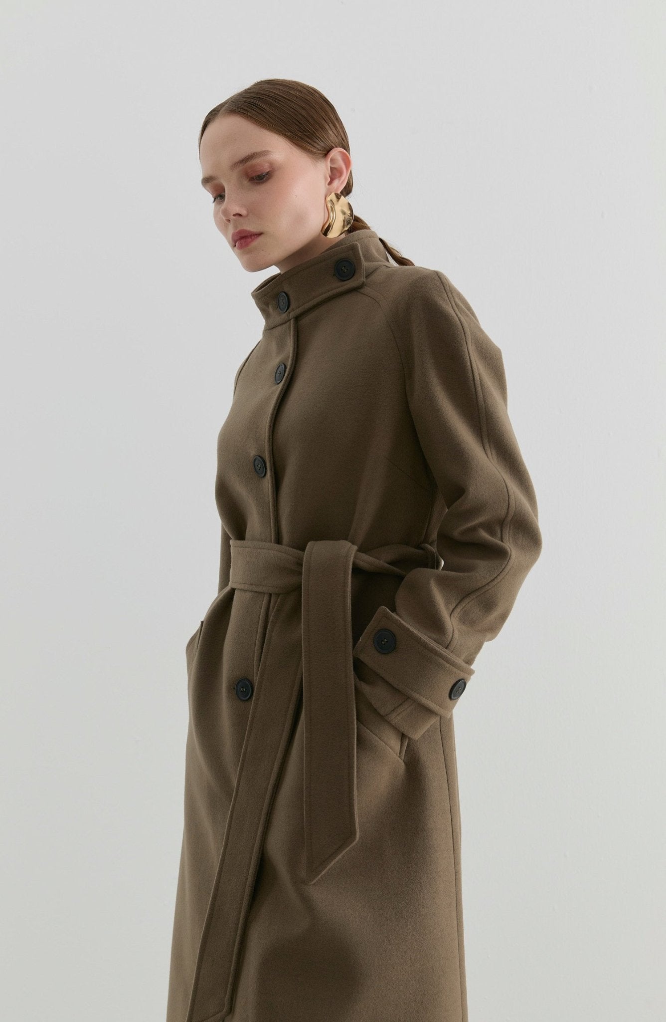 Dik Yaka Vizon Kaşmir Kaban - Fatma Atasoy