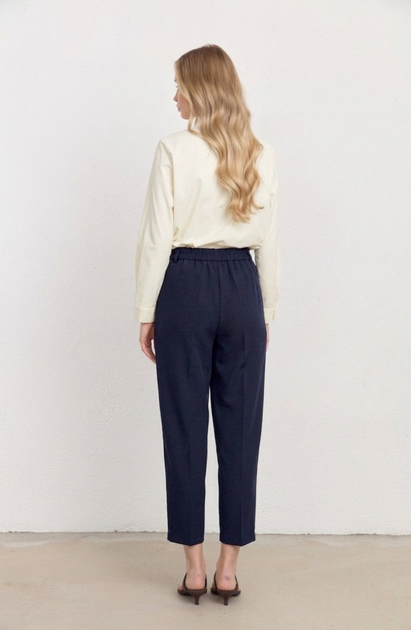 Double Barrel Lacivert Fit Pantolon - Fatma Atasoy