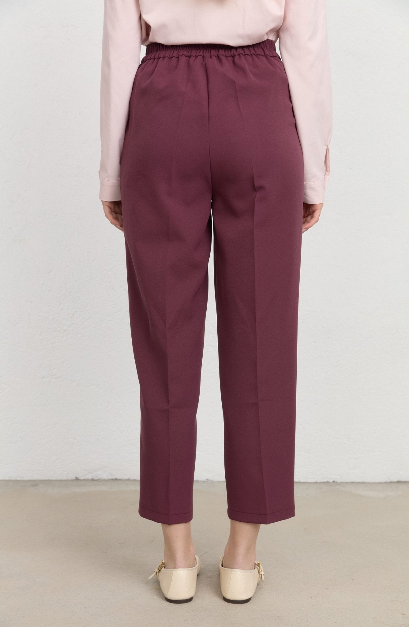 Double Barrel Mürdüm Fit Pantolon - Fatma Atasoy