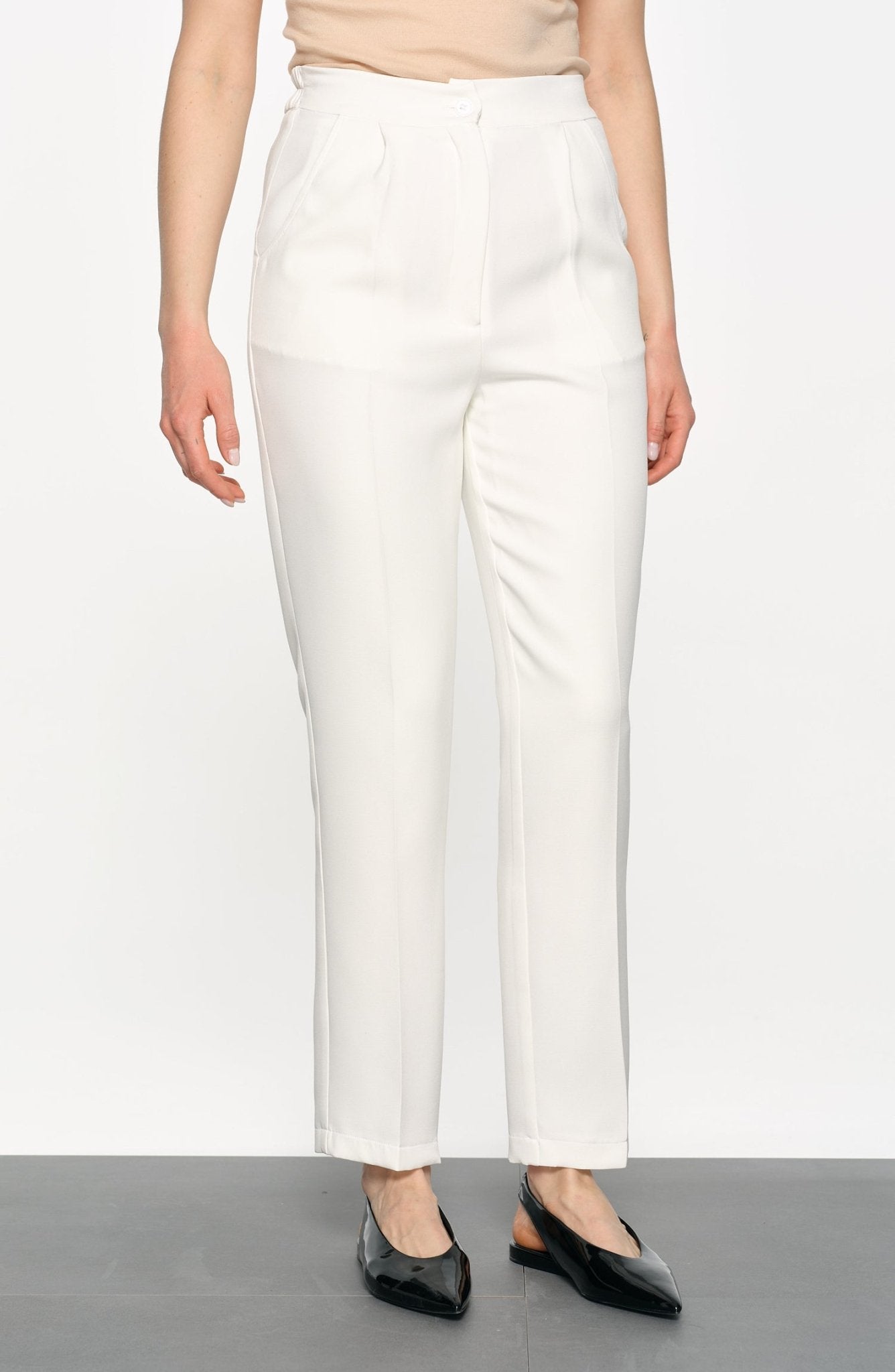Double Fit Pantolon Ekru - Fatma Atasoy