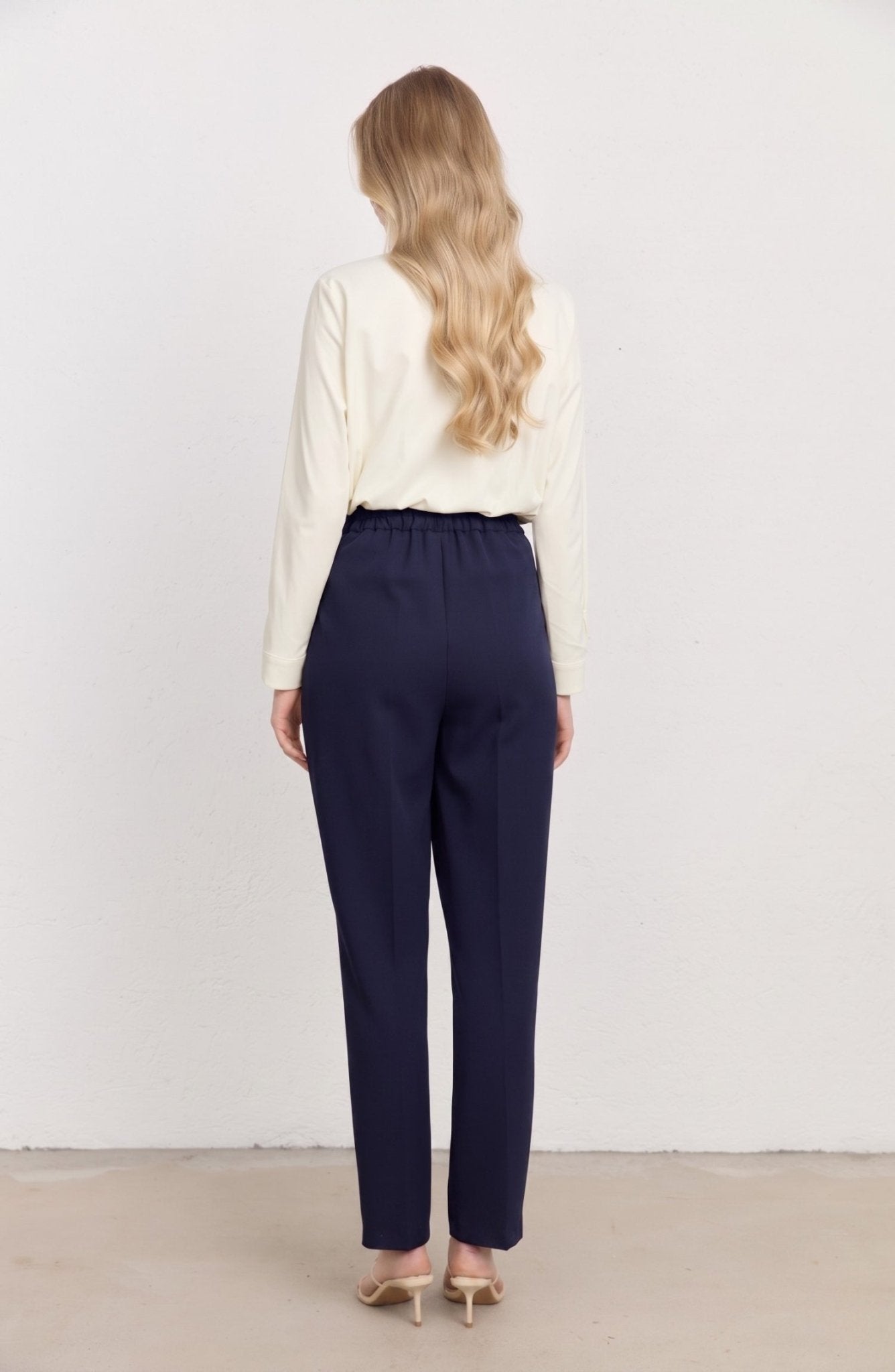 Double Fit Pantolon Lacivert - Fatma Atasoy