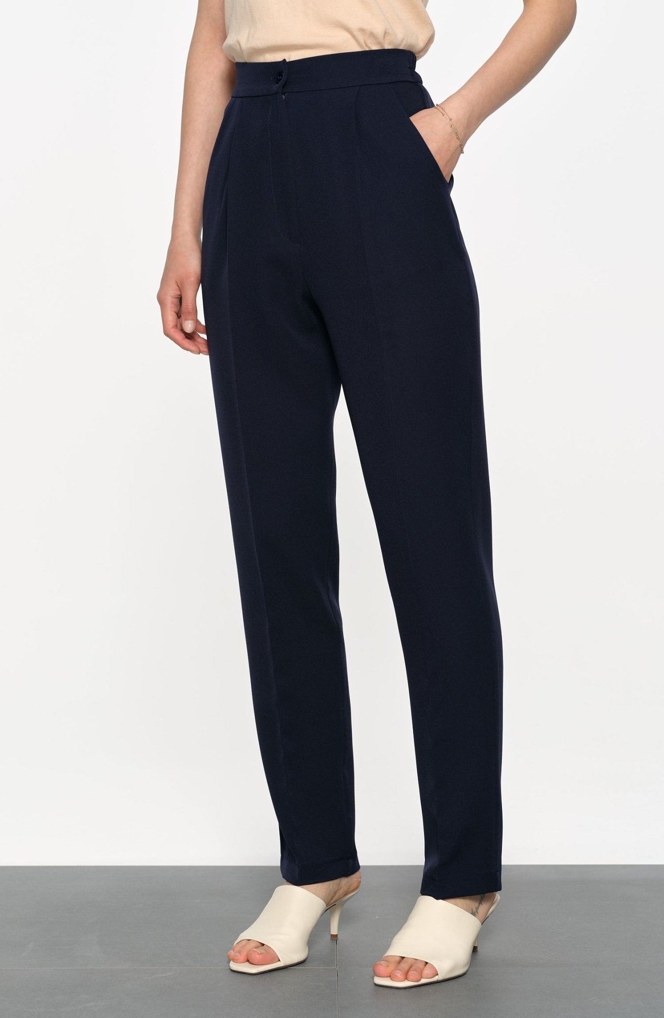 Double Fit Pantolon Lacivert - Fatma Atasoy