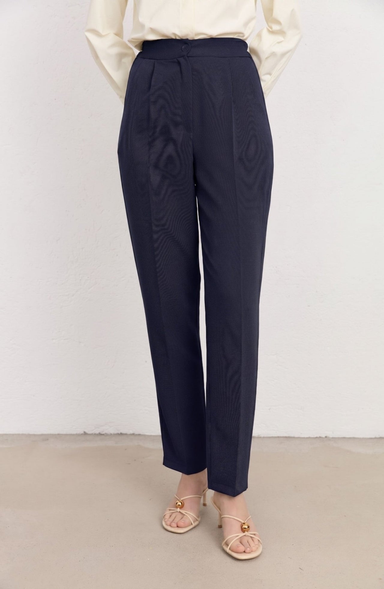 Double Fit Pantolon Lacivert - Fatma Atasoy