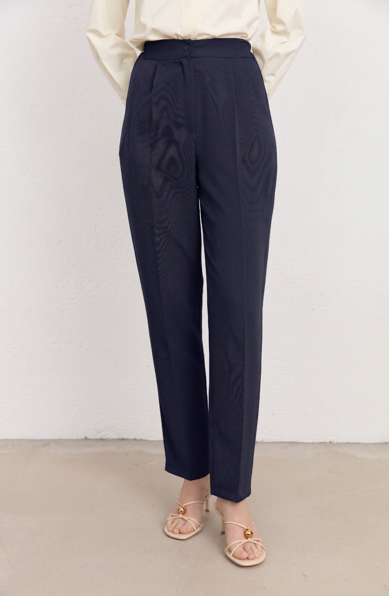Double Fit Pantolon Lacivert - Fatma Atasoy