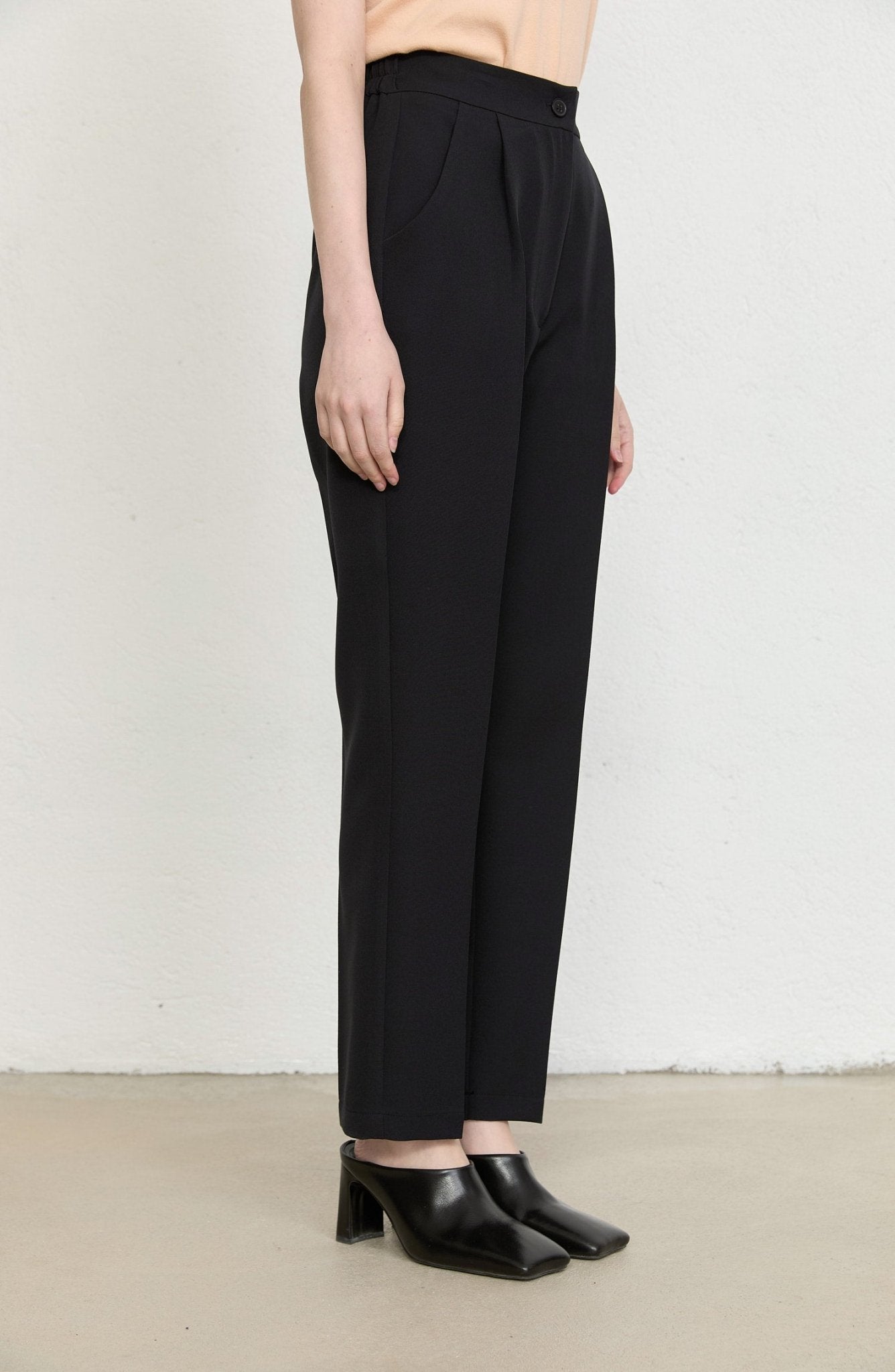 Double Siyah Fit Pantolon - Fatma Atasoy