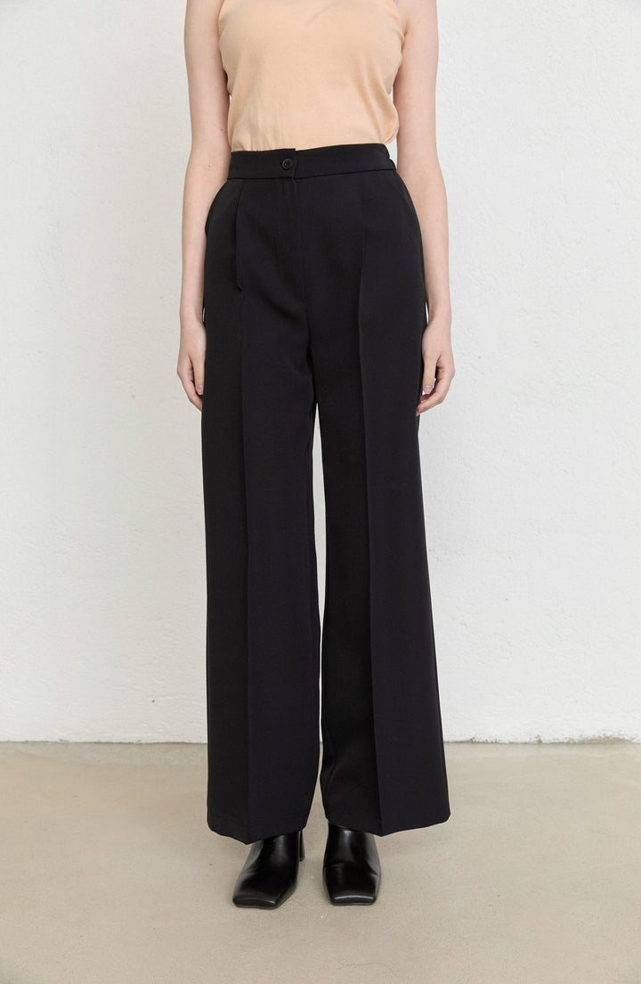 Double Siyah Palazzo Pantolon - Fatma Atasoy