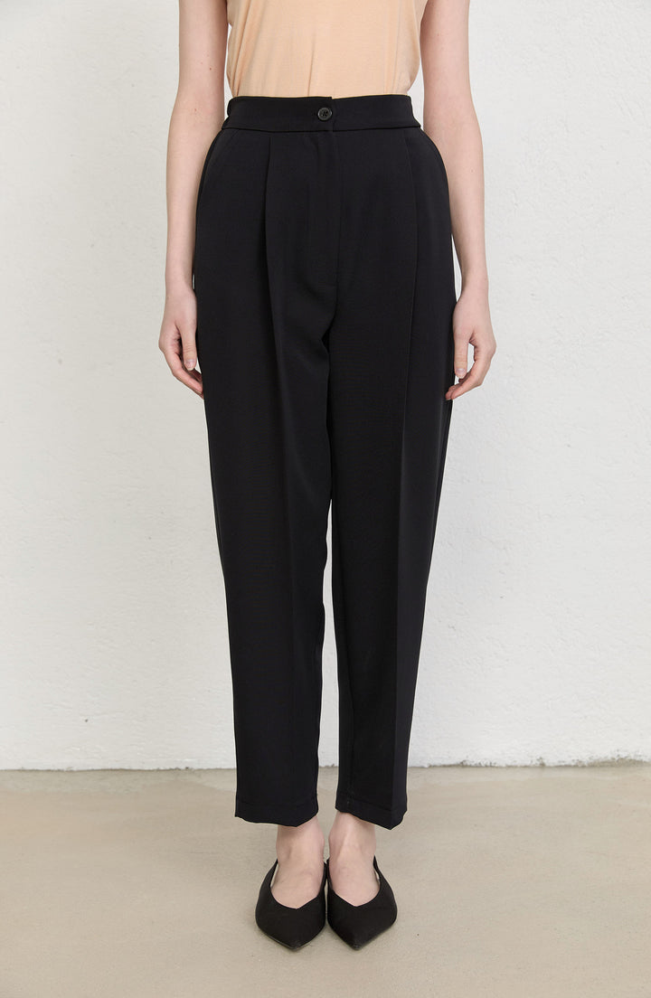 Double Barrel Siyah Fit Pantolon
