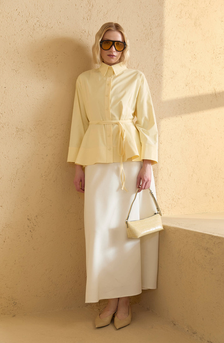 Double Vanilya Kloş Etek