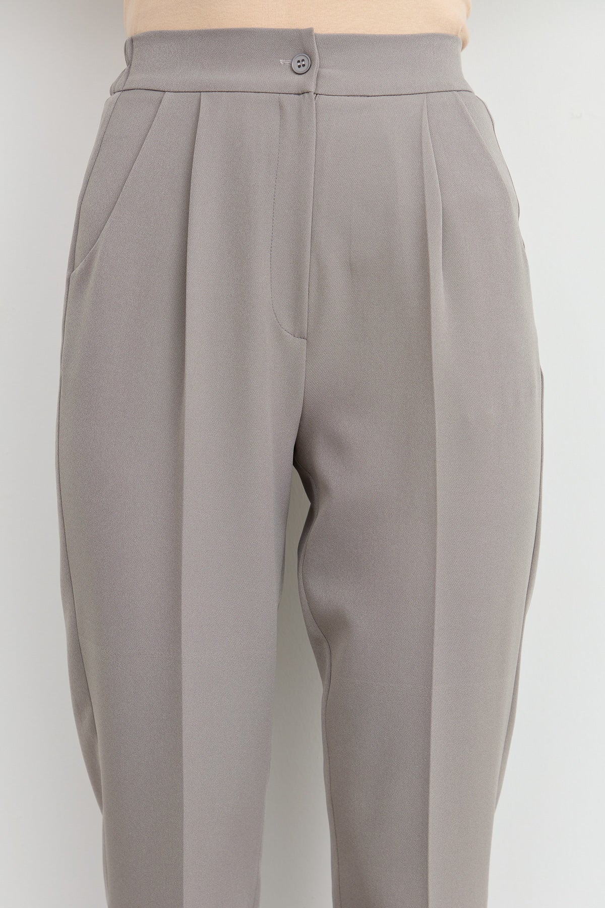 Fit Pantolon Gri - Fatma Atasoy