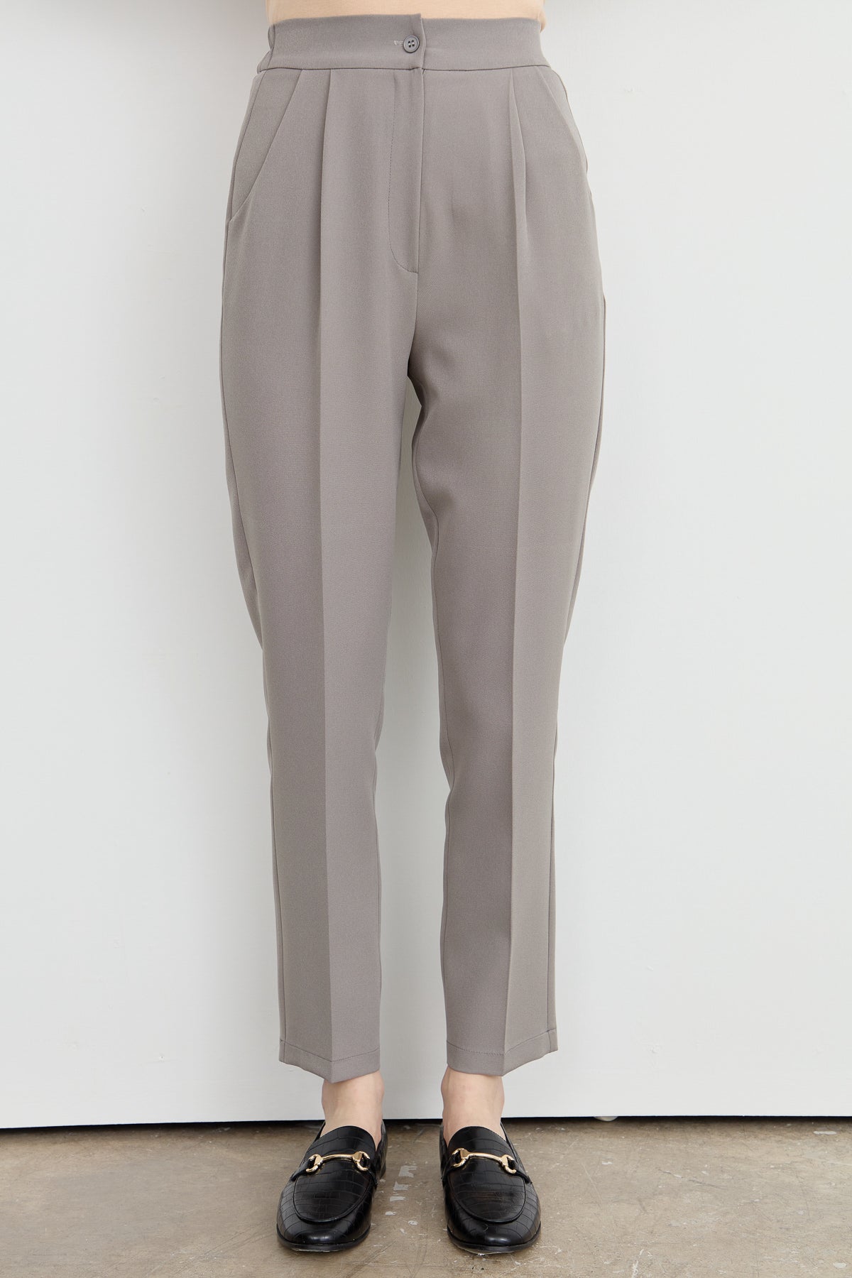 Fit Pantolon Gri - Fatma Atasoy