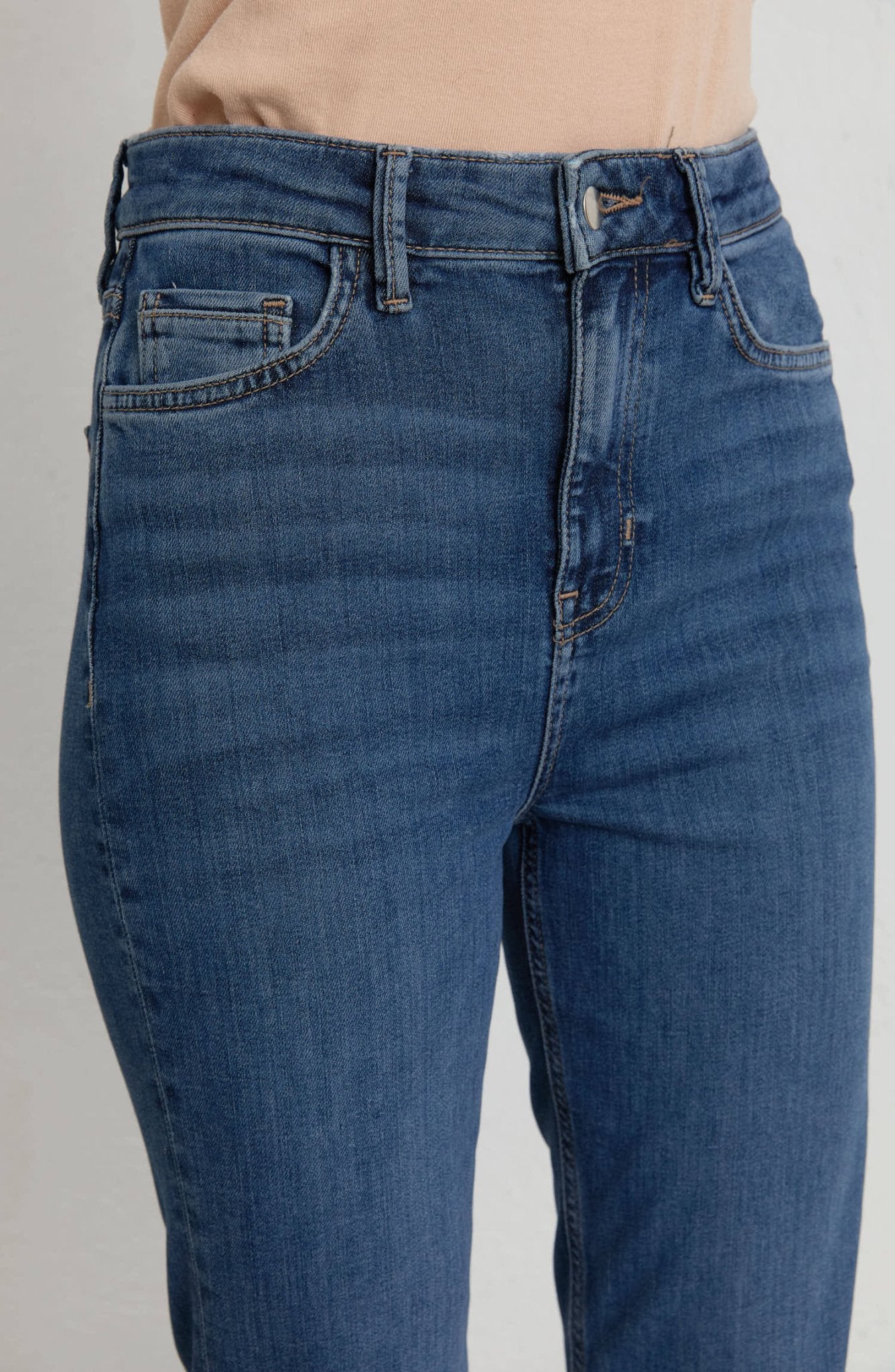 Flare Koyu Mavi Denim Pantolon - Fatma Atasoy