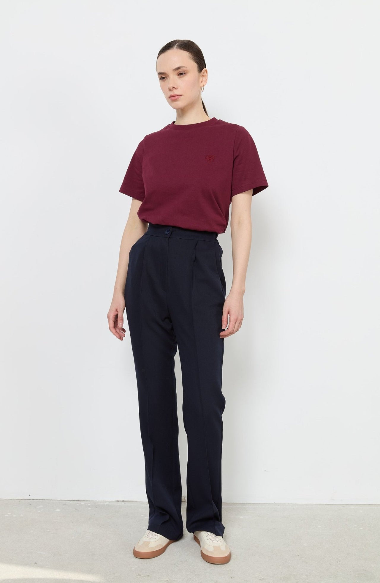 Flare Lacivert Pantolon - Fatma Atasoy